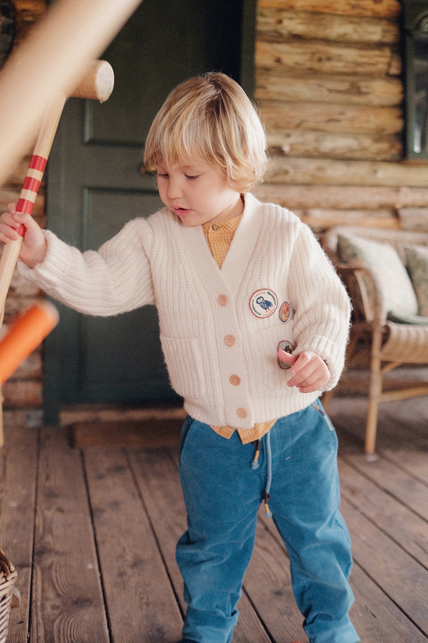 CARDIGAN POLO CREAM 1