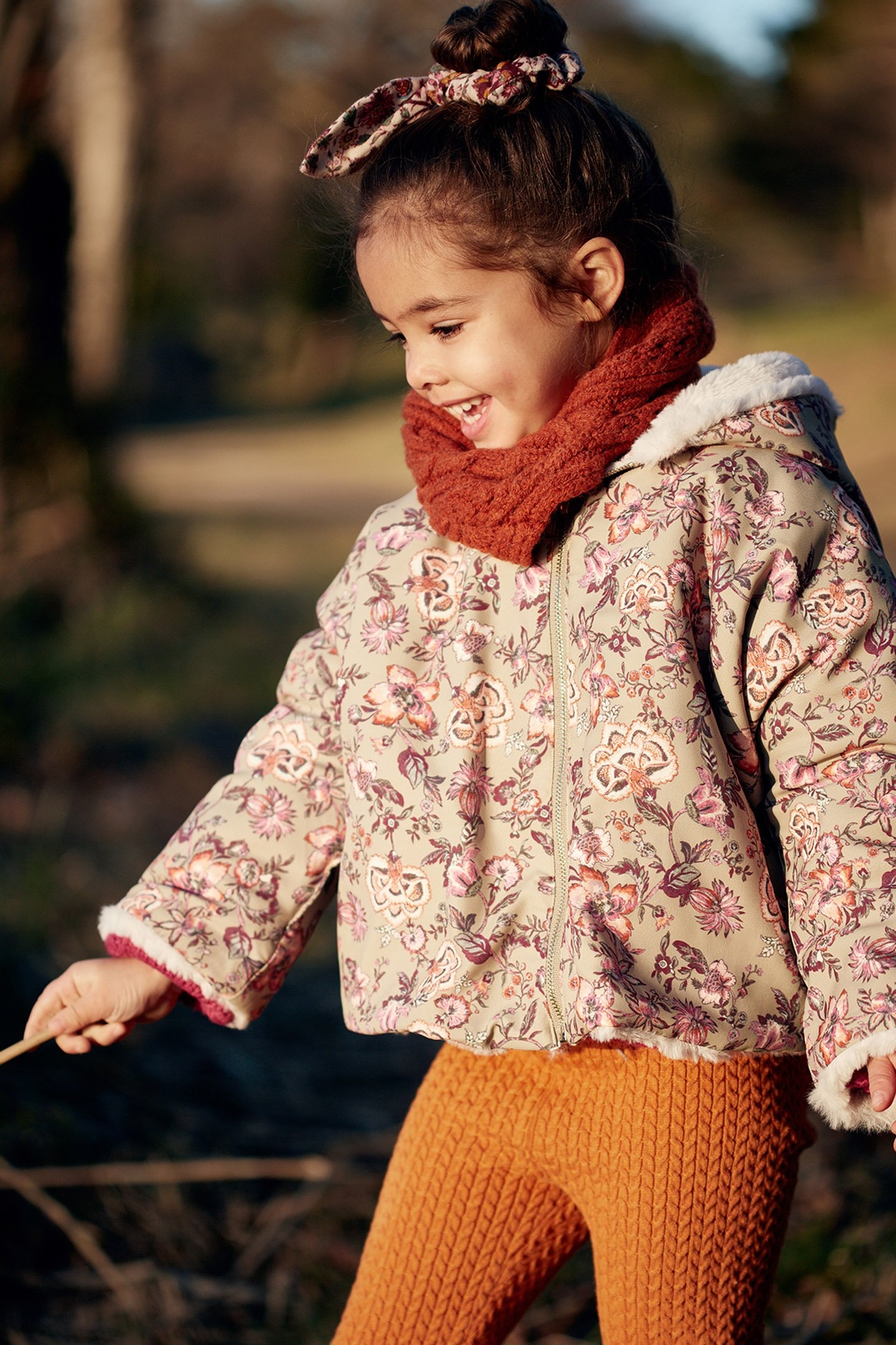 REVERSIBLE COAT FELVET KHAKI TROPICAL LOON 4