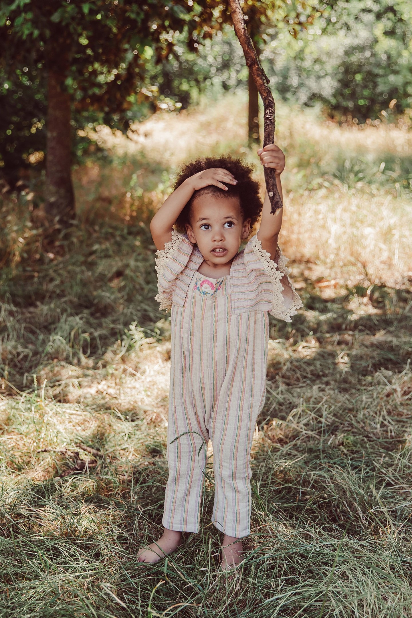 OVERALLS IRENE MULTICO RAINBOW LINE 1