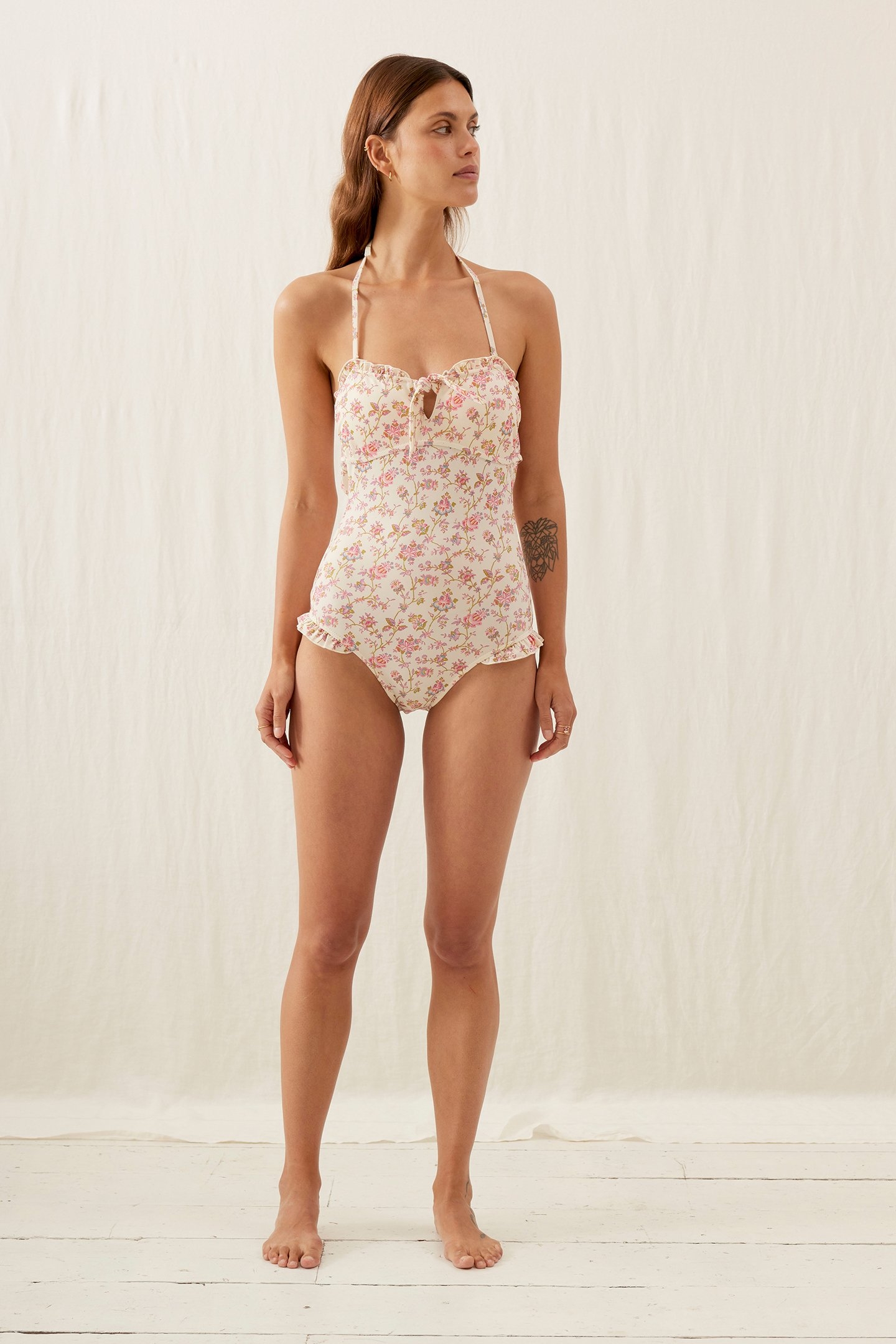 BATHING SUIT BAYO CREAM BUCOLIA FIELDS 2