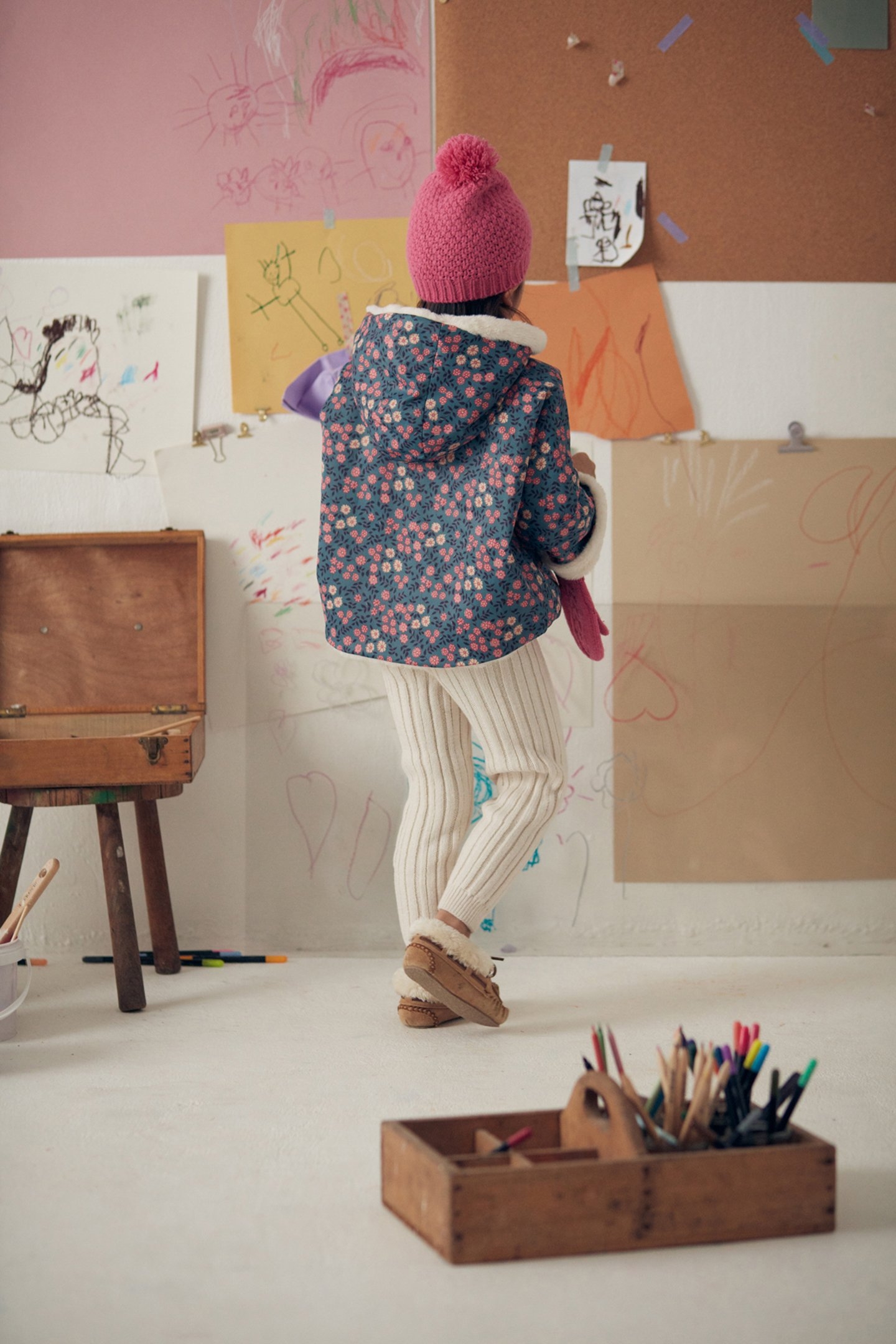 REVERSIBLE COAT FELVET STONEBLUE STARGARDEN 2