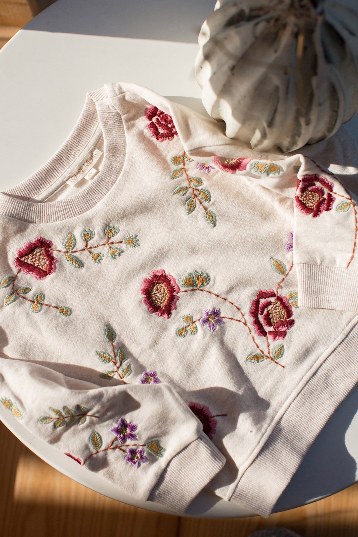 SWEATSHIRT ROSALIA FLOWER EMBROIDERY 3