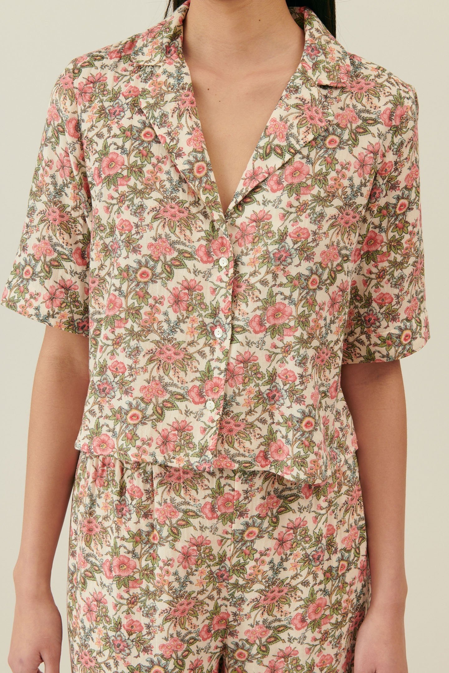 PAJAMAS SET LOUKA IVORY ENCH FIELDS 5