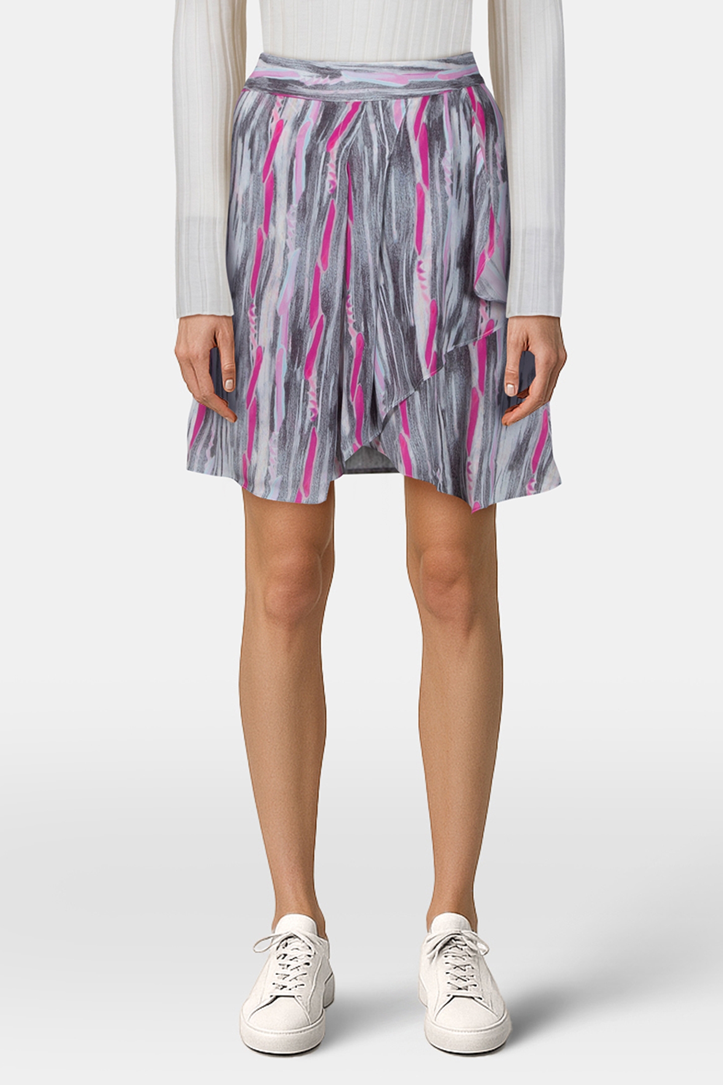 IRIA SKIRT GREY/PINK 1