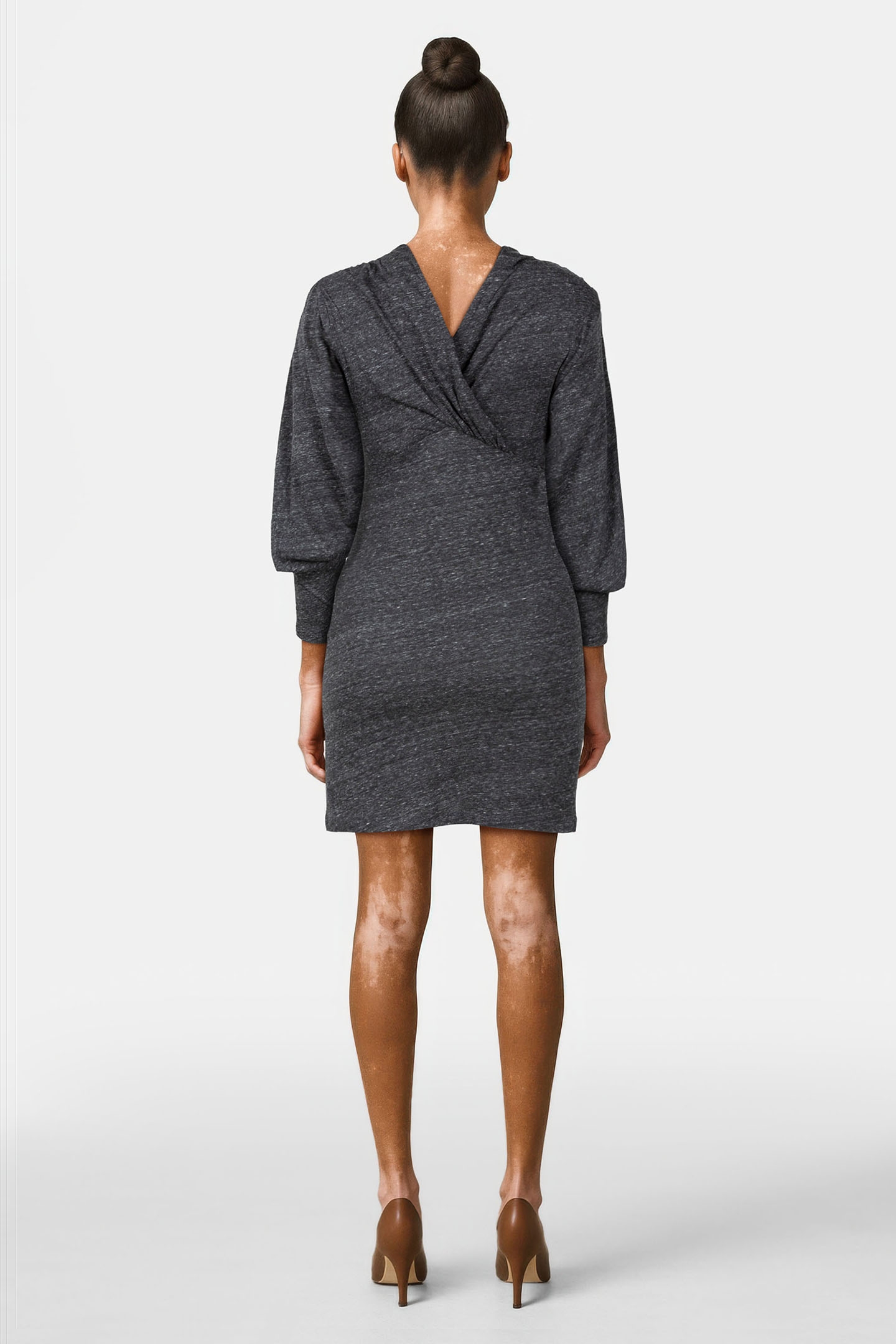 LARRA DRESS MIXED GREY 2