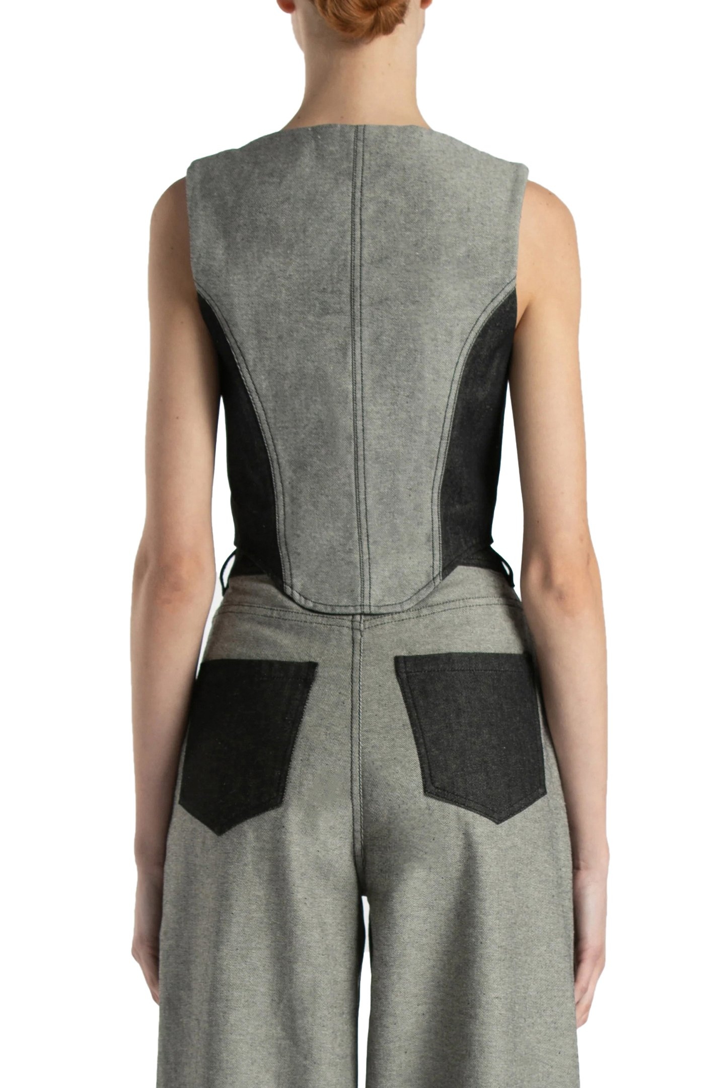 DENIM CORSET BLACK/ GREY DENIM 2