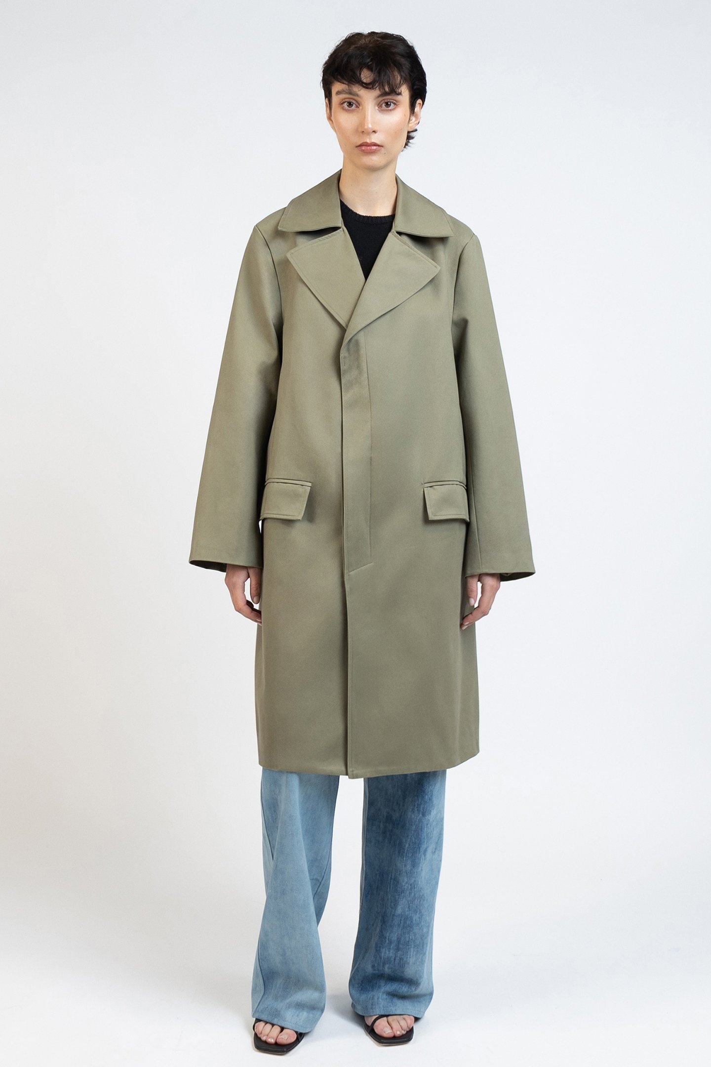 OVERSIZED COAT KHAKI 1