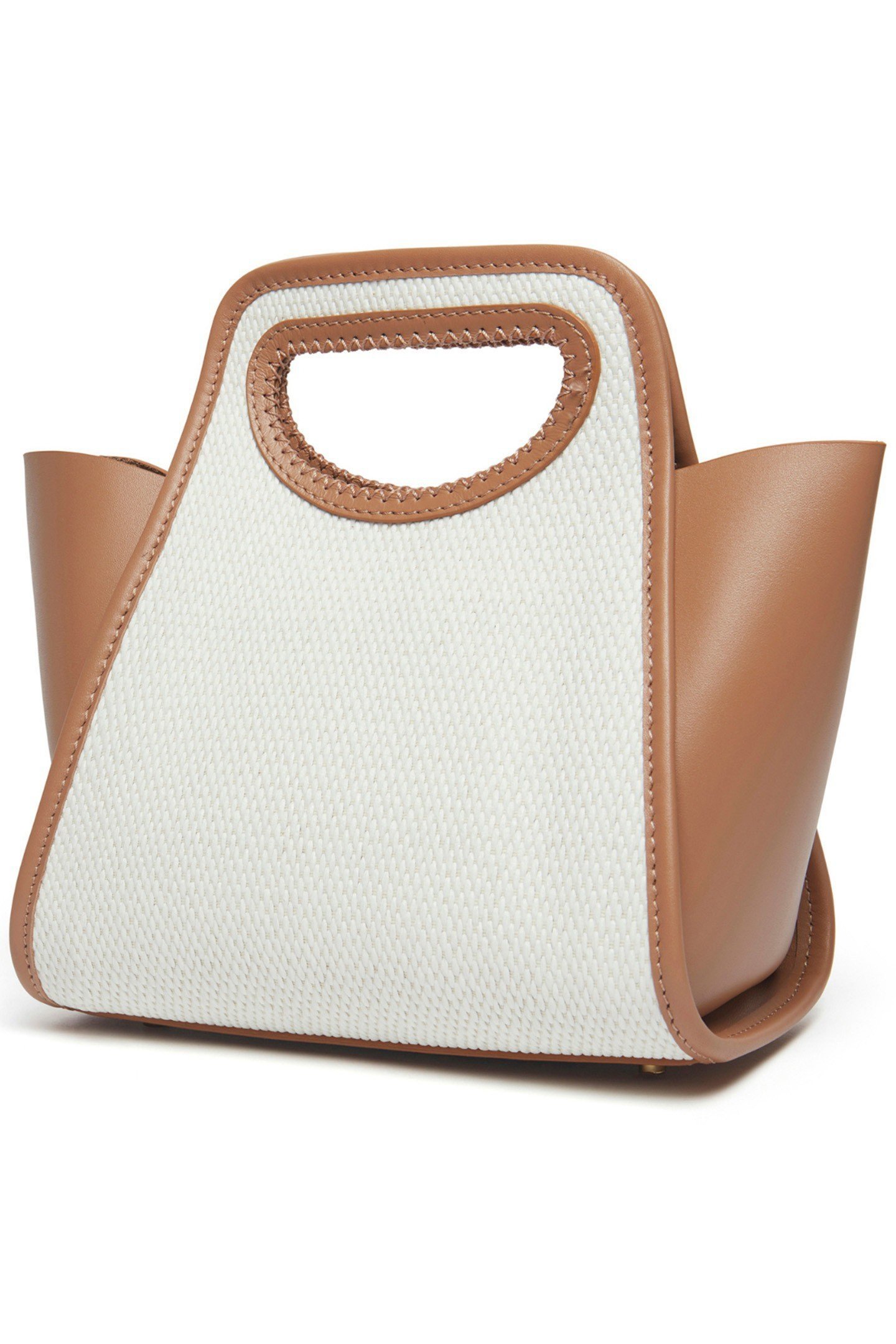 CUPIDON SMALL RAFFIA WHITE/CAMEL 2