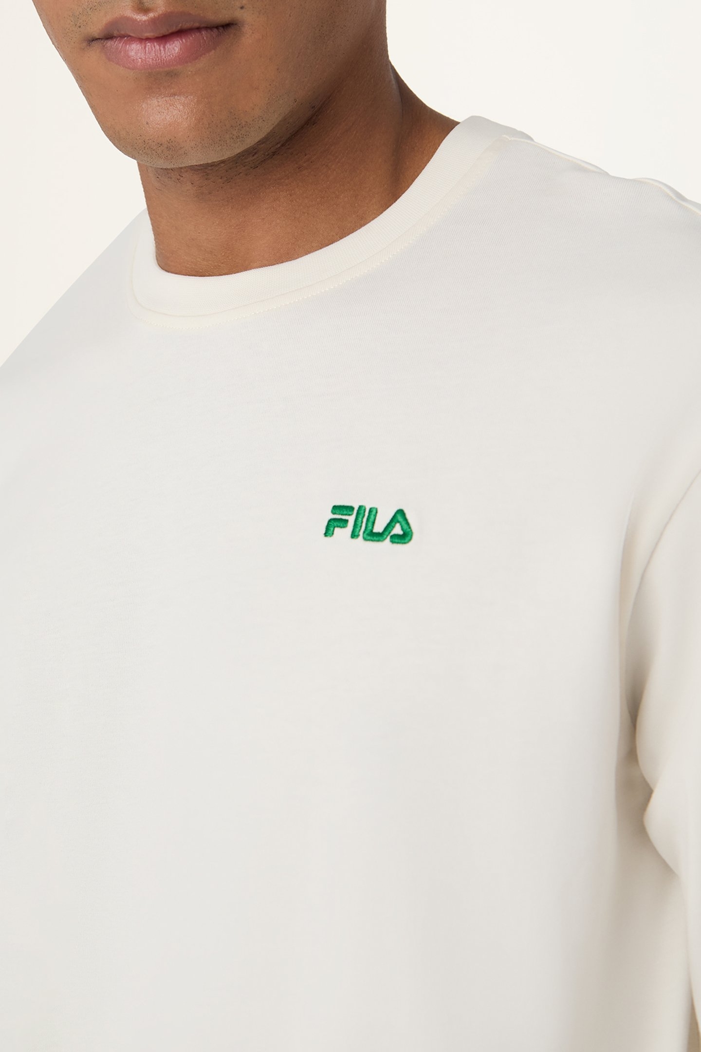 NAVIGLI PIZZA RELAXED GRAPHIC LONG SLEEVE T-SHIRT EGRET 6