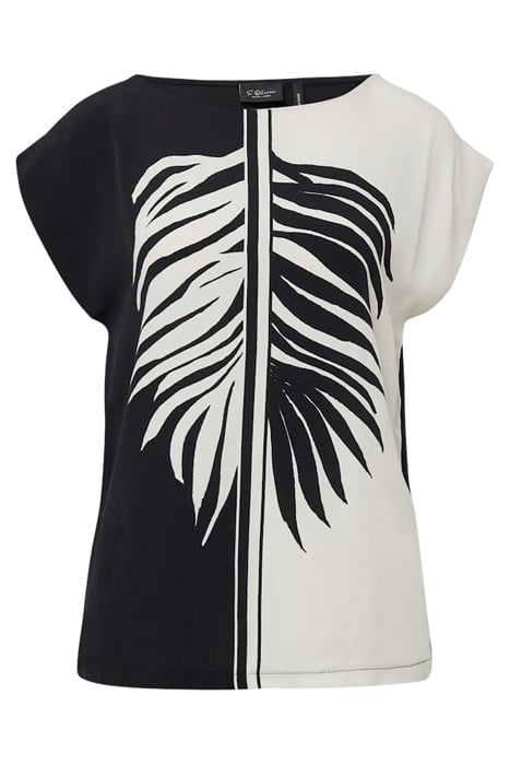 S.OLIVER T-SHIRTS GREY/BLACK 4