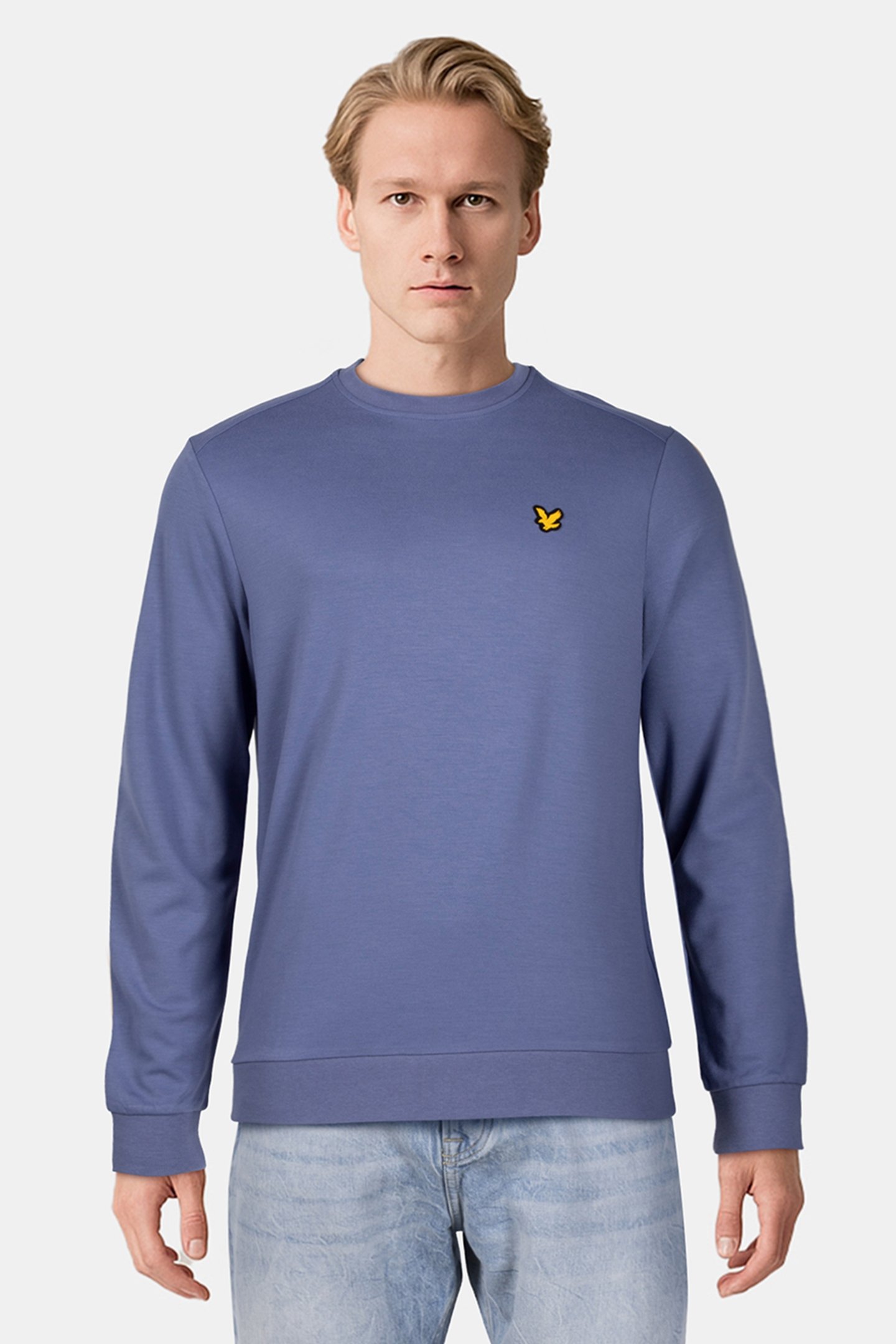 CREW NECK FLY FLEECE EXPLORER BLUE 1
