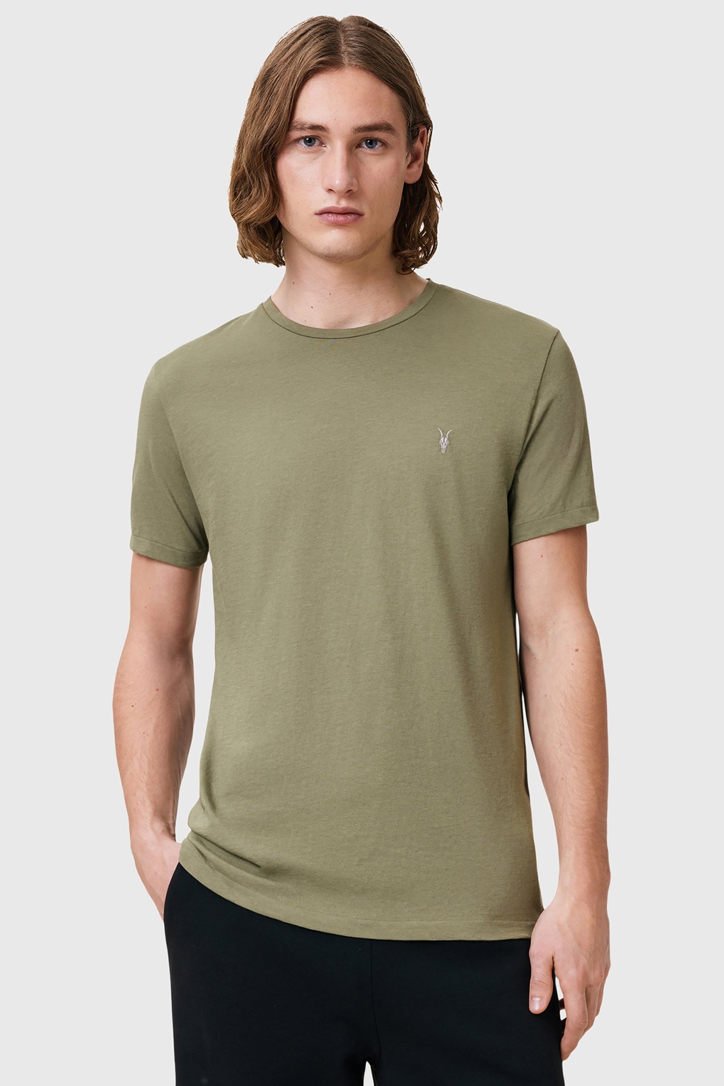 TONIC SS CREW 3 PK WHITE/BROWN/GREEN 4