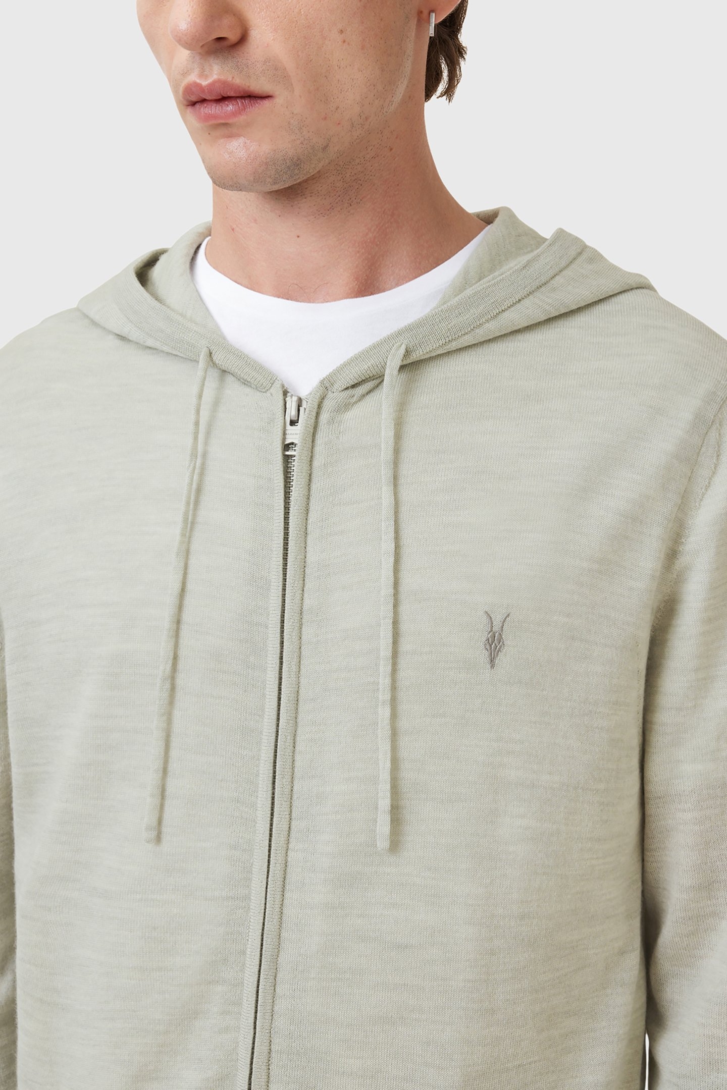 MODE MERINO ZIP HOOD SLATE GREEN 5