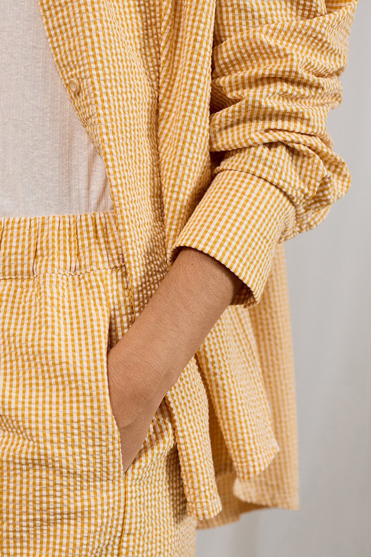 WAIPIO SHIRTS MUSTARD VICHY 5