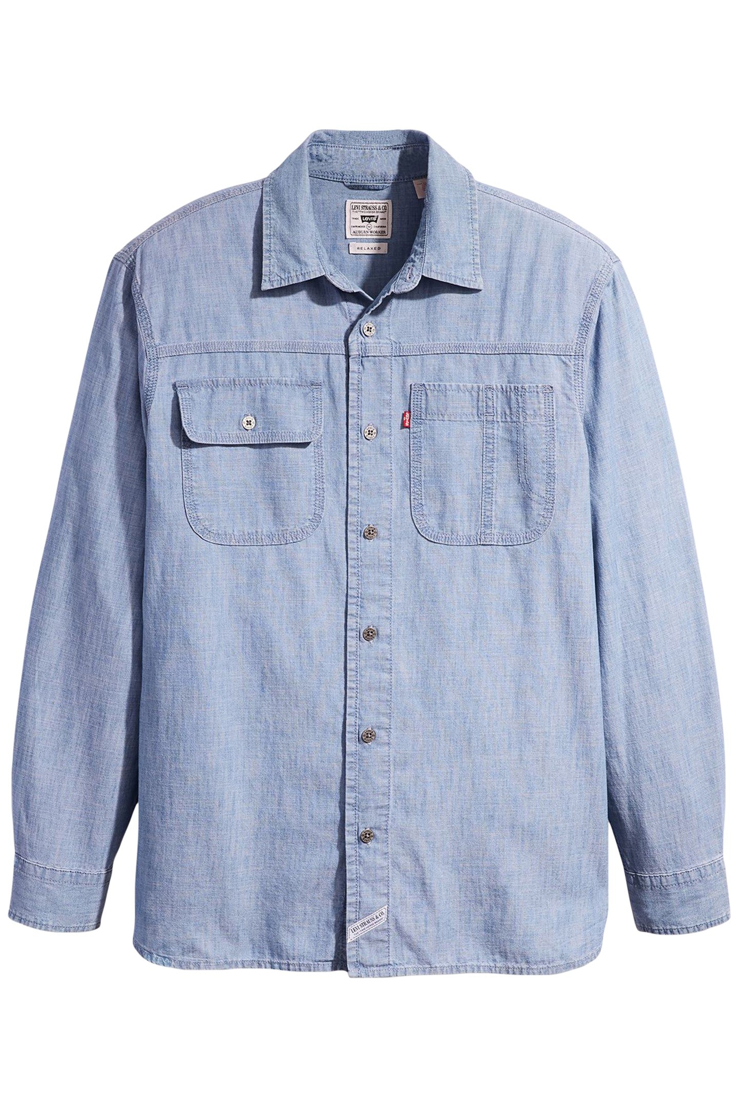 LONG SLEEVE AUBURN WORKER SHIRT BLUE 3