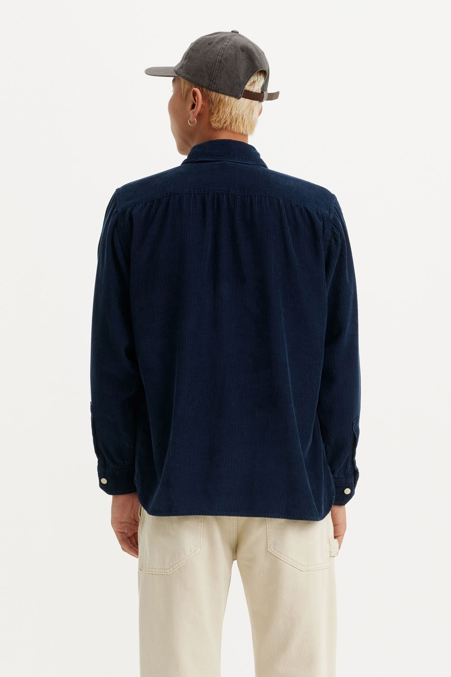 JACKSON WORKER CORDUROY OVERSHIRT BLUE 2