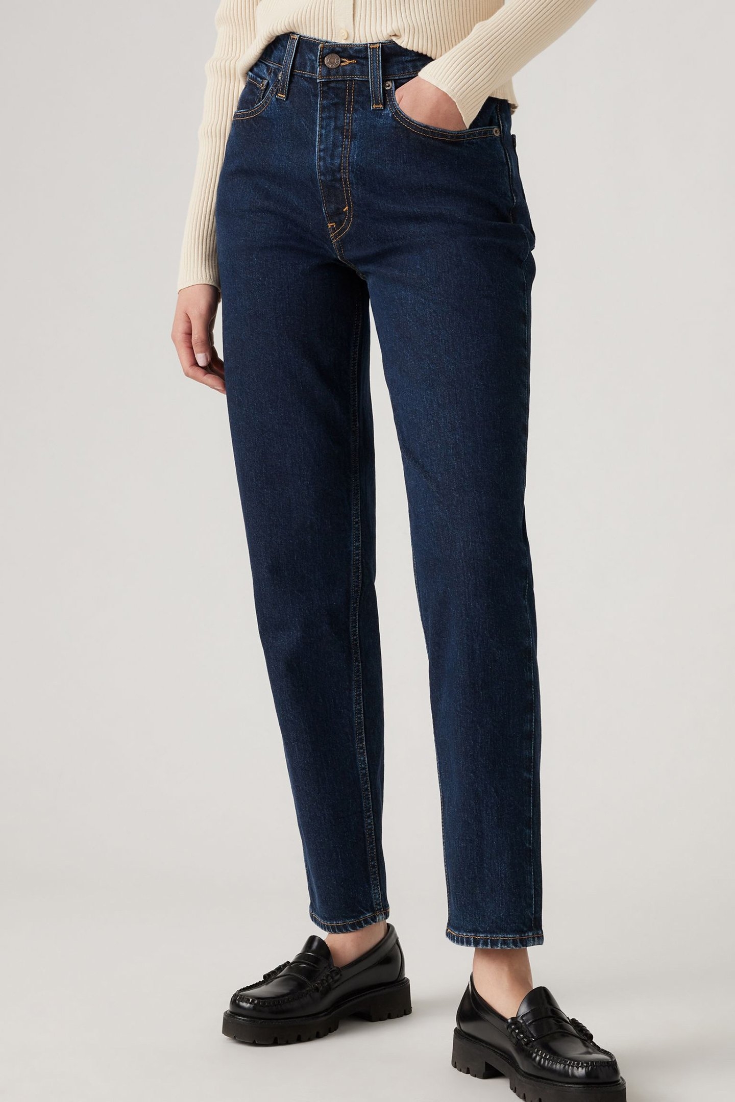 80'S MOM JEANS DARK INDIGO 3