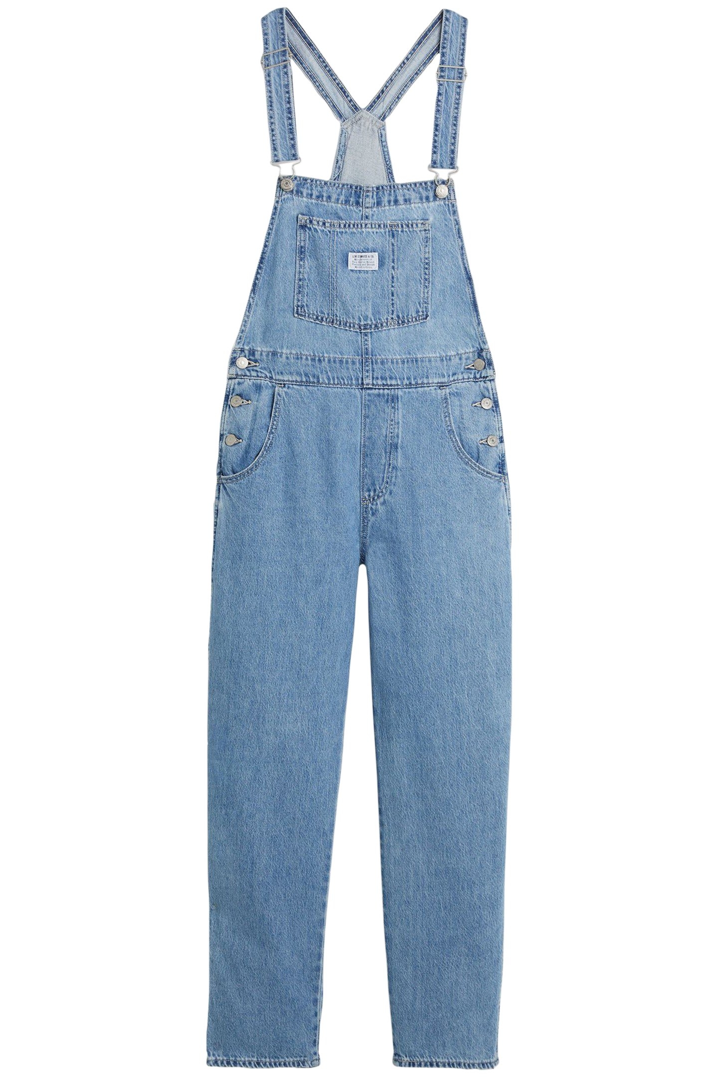 VINTAGE DENIM OVERALLS MED INDIGO 4