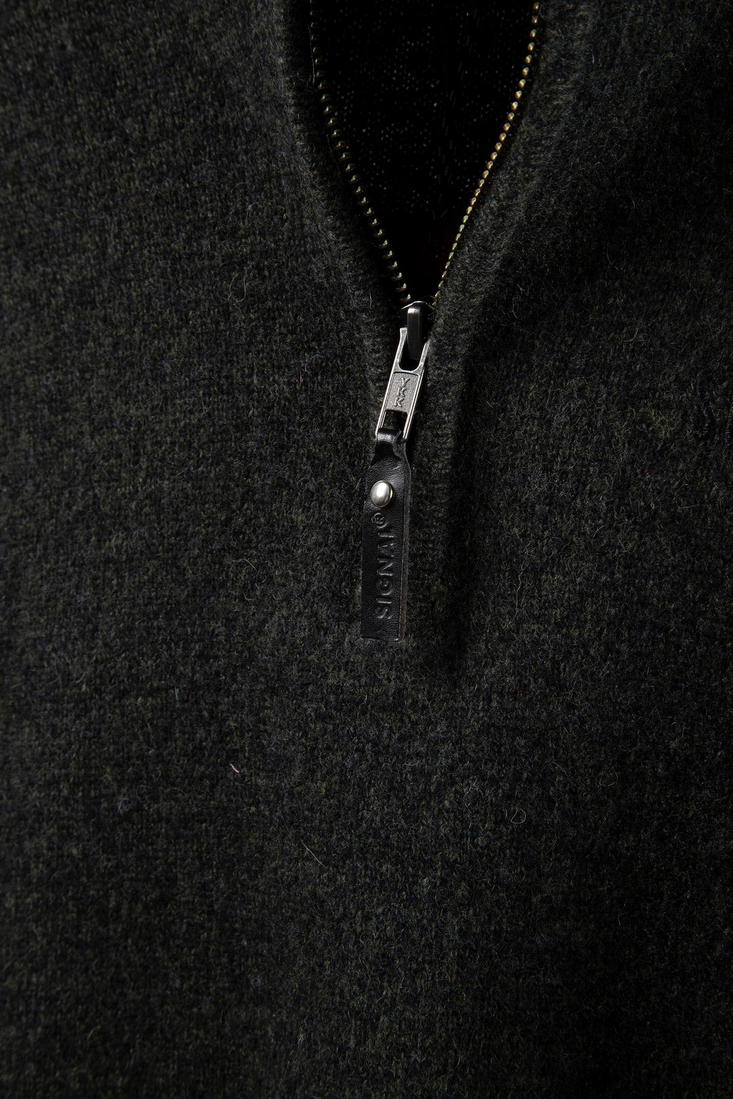 LOUSI KM F24 KNIT DARK GREEN MELANGE 5