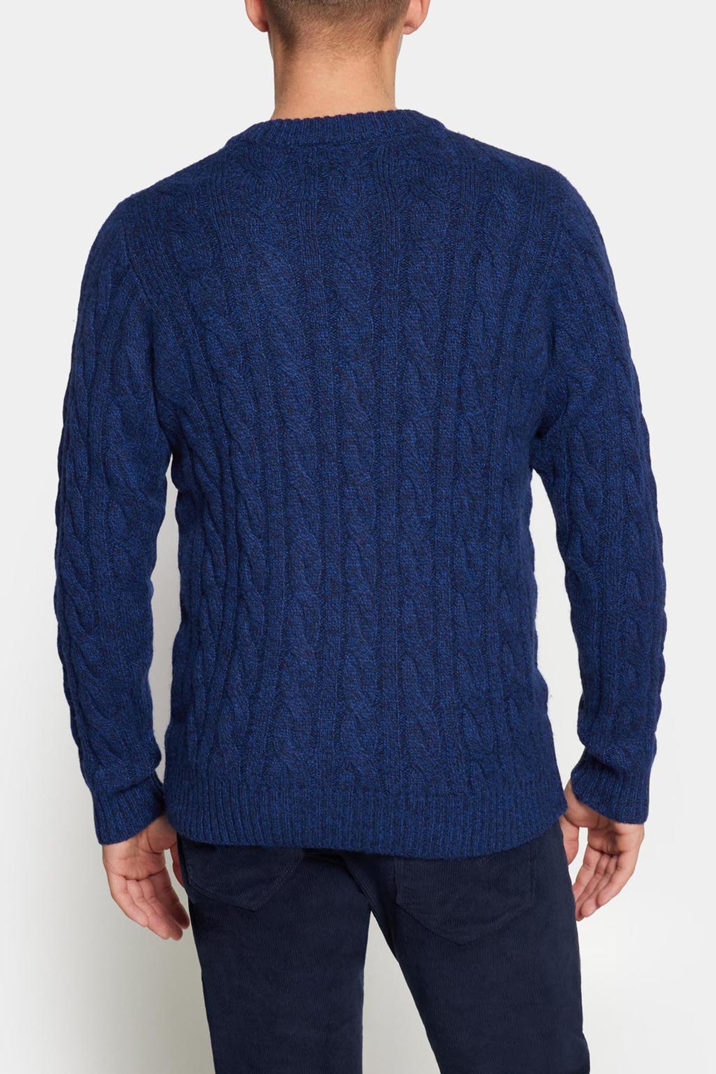 AMINSI CABLE KNIT MID BLUE MELANGE 2