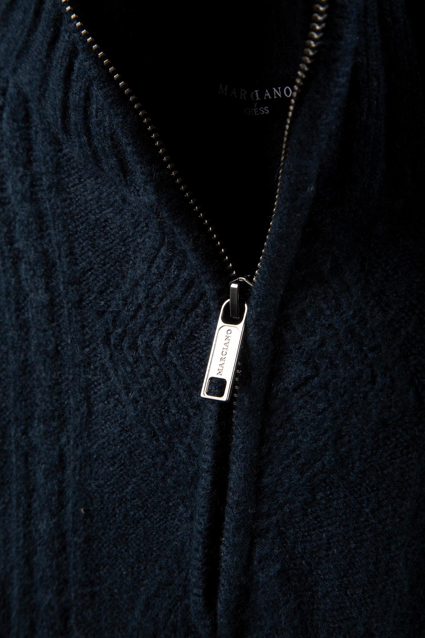 MARCIANO BY GUESS LS HALF ZIP CABLE SW NAVY SEA 5