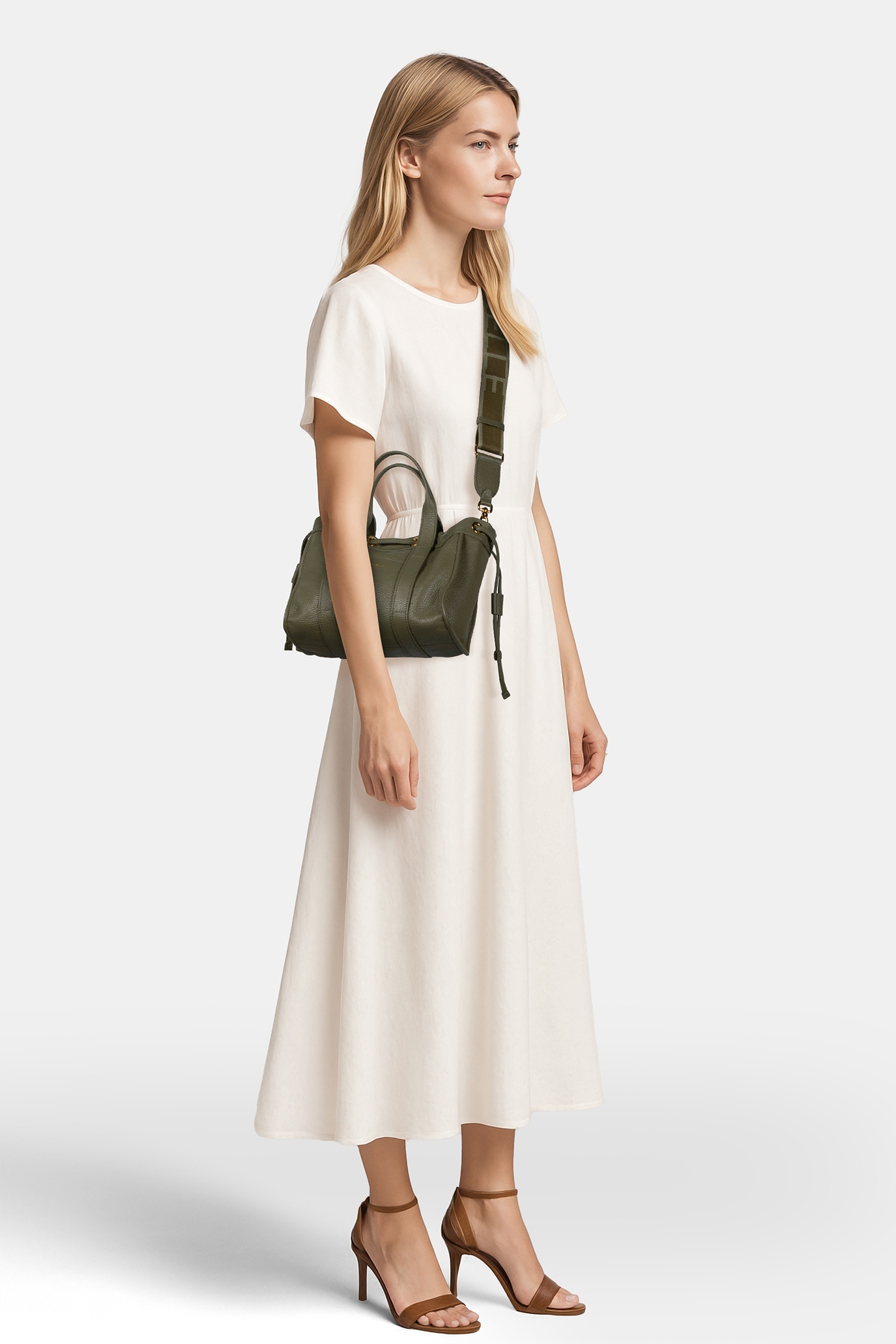 GRAINED LEATHER SMALL TOTE BAG 2