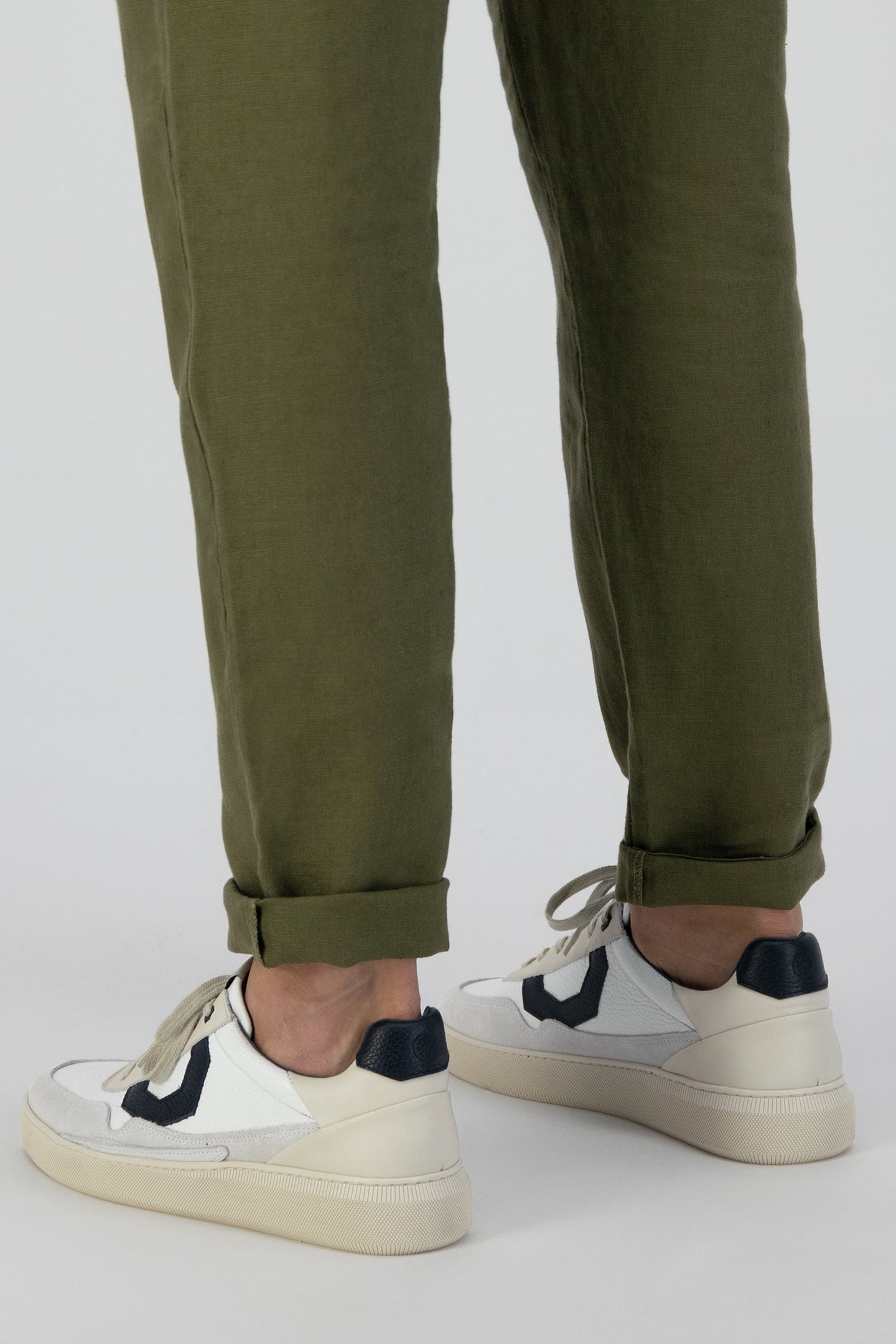 BASIC SNEAKER LEATHER MIX OFFWHITE 4