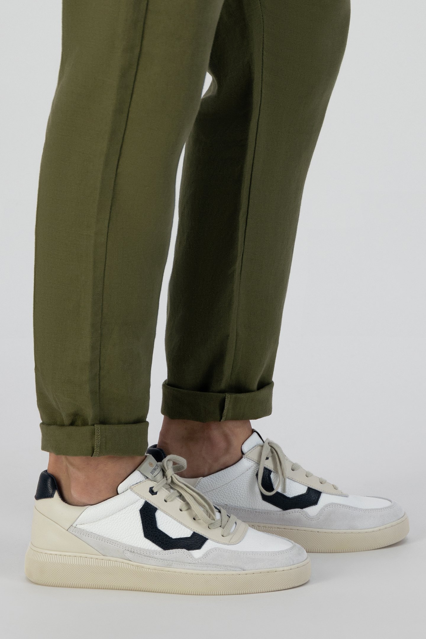 BASIC SNEAKER LEATHER MIX OFFWHITE 2