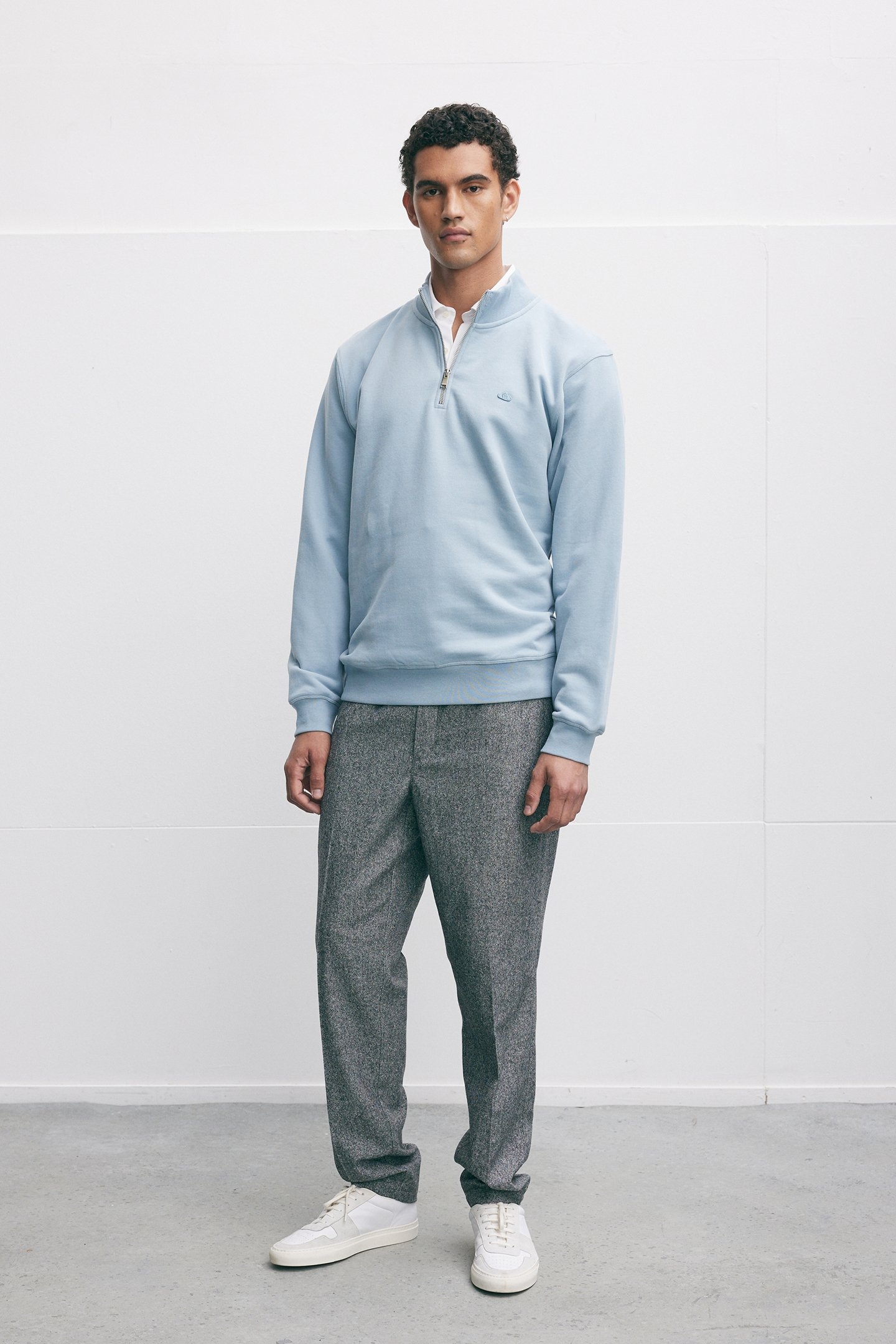 LUCCA SWEATERS MID BLUE 1