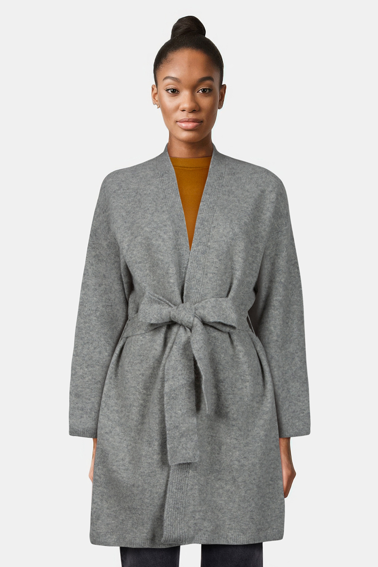 ULLA CARDIGAN LIGHT GREY 1