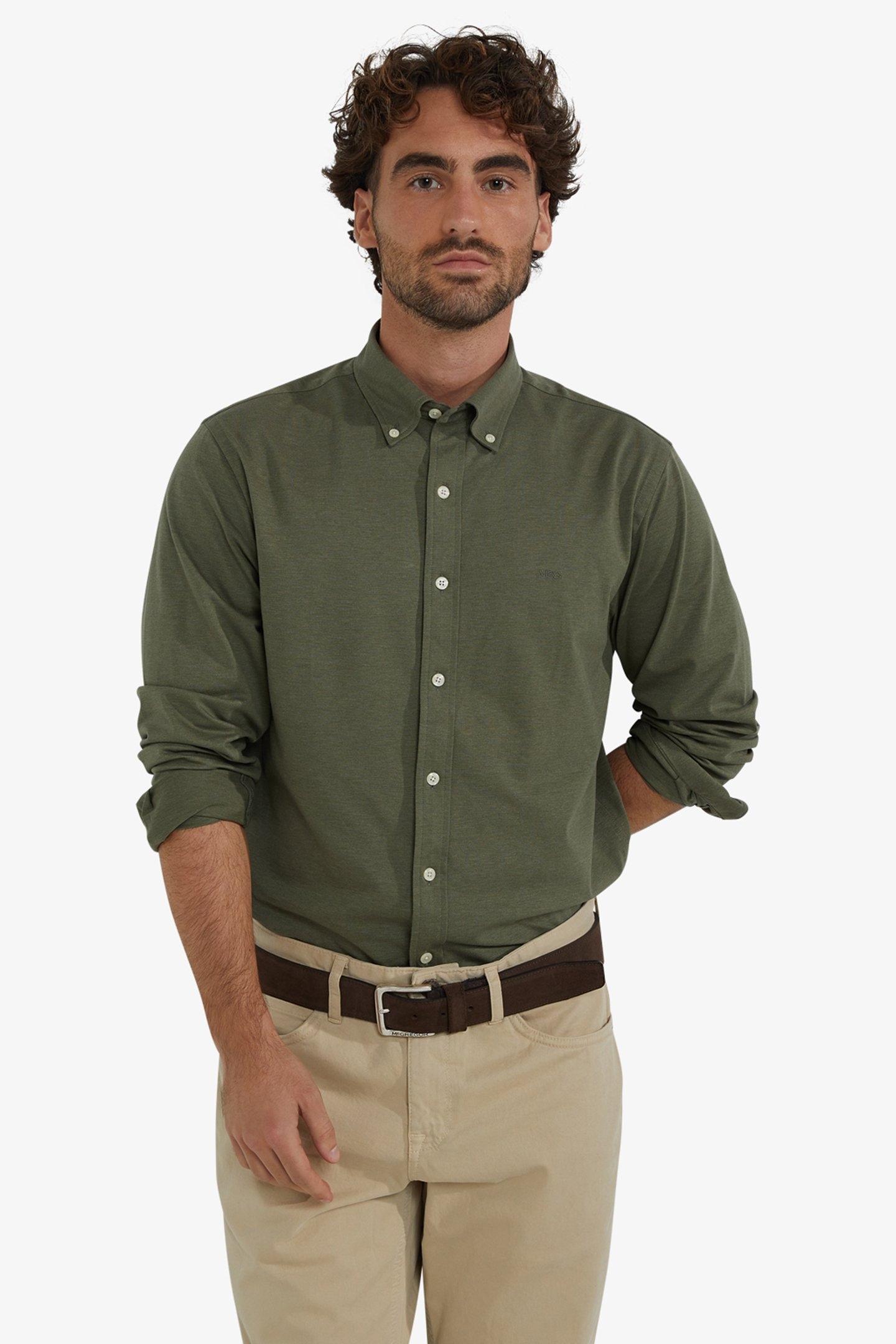 STRETCH PIQUE SHIRT WINTER SAGE 4