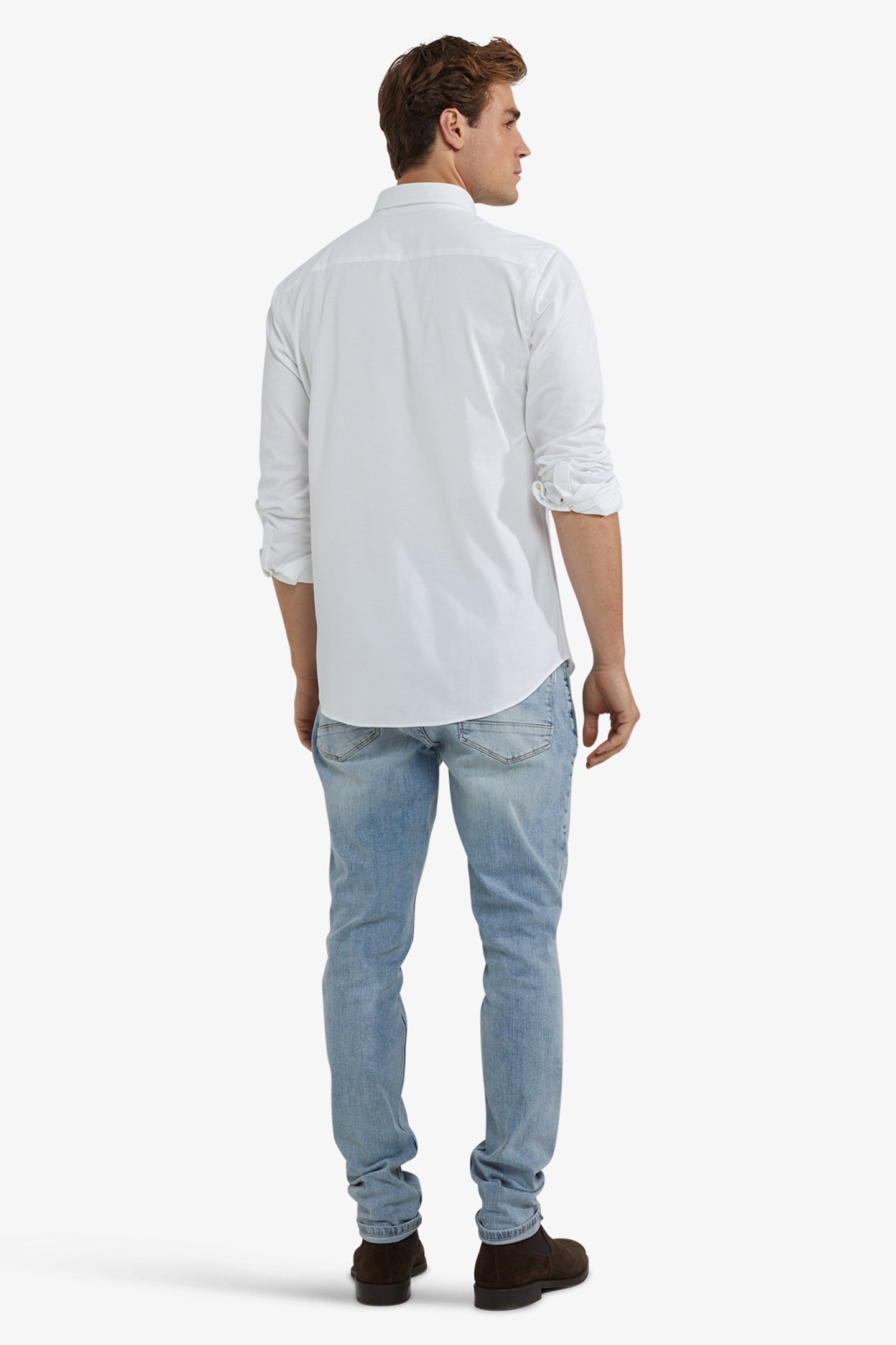 STRETCH PIQUE SHIRT WHITE 3