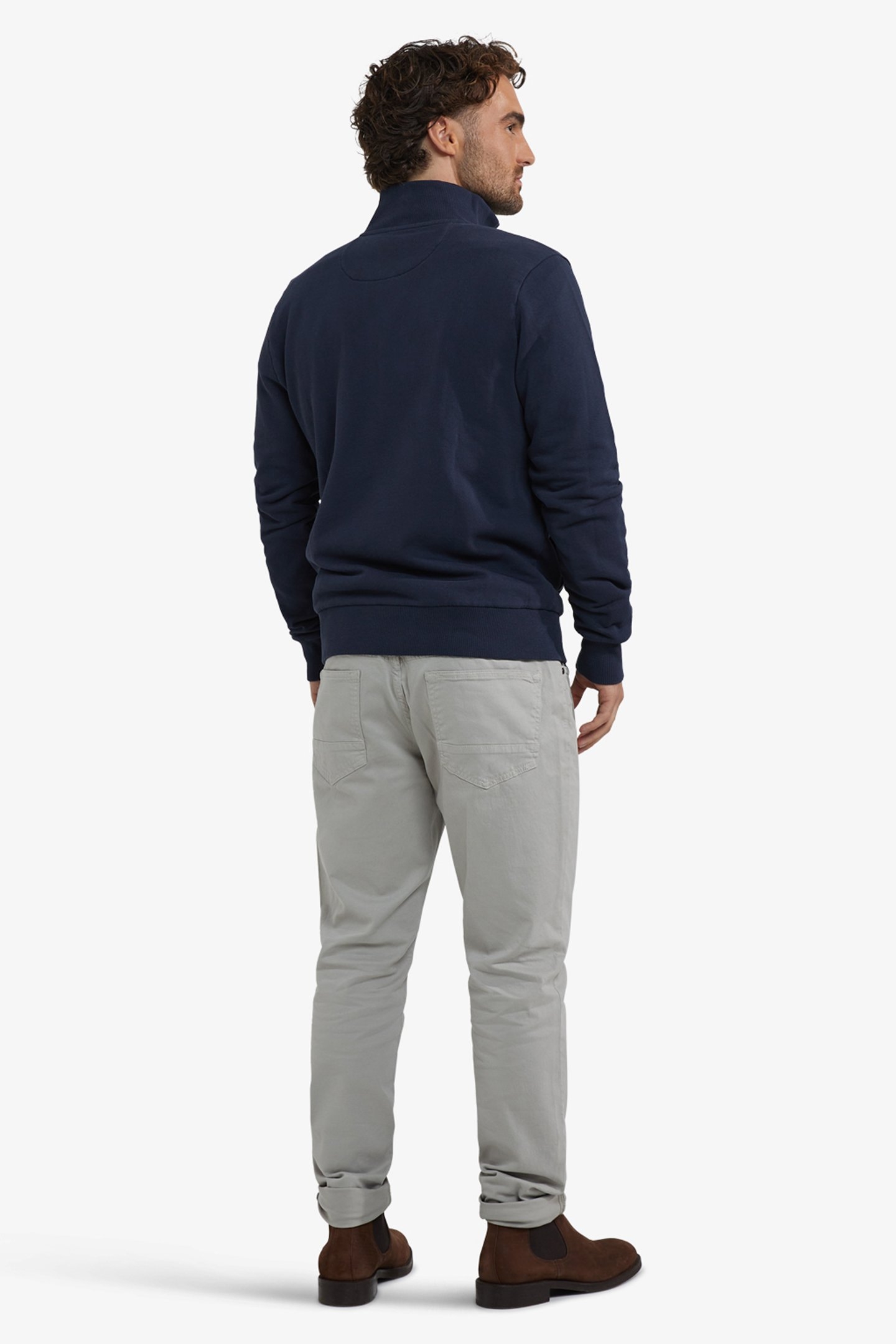 ZIP THRU SWEATSHIRT NAVY 3