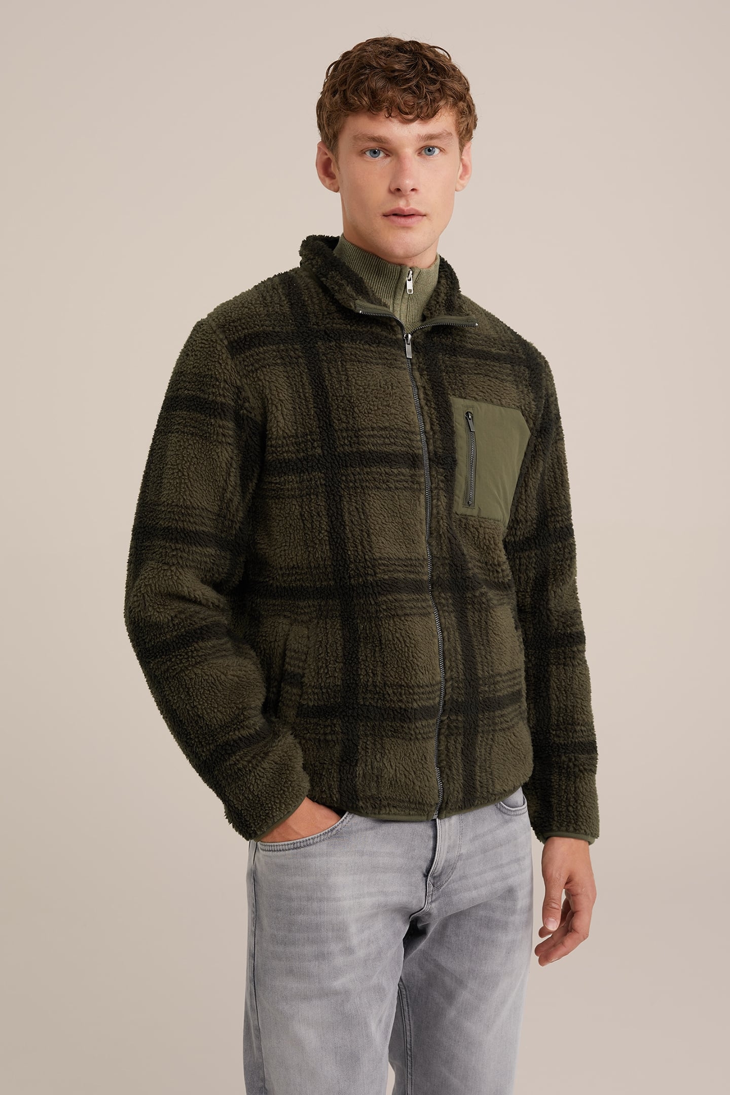 VEST MET RITS DARK GREEN 1