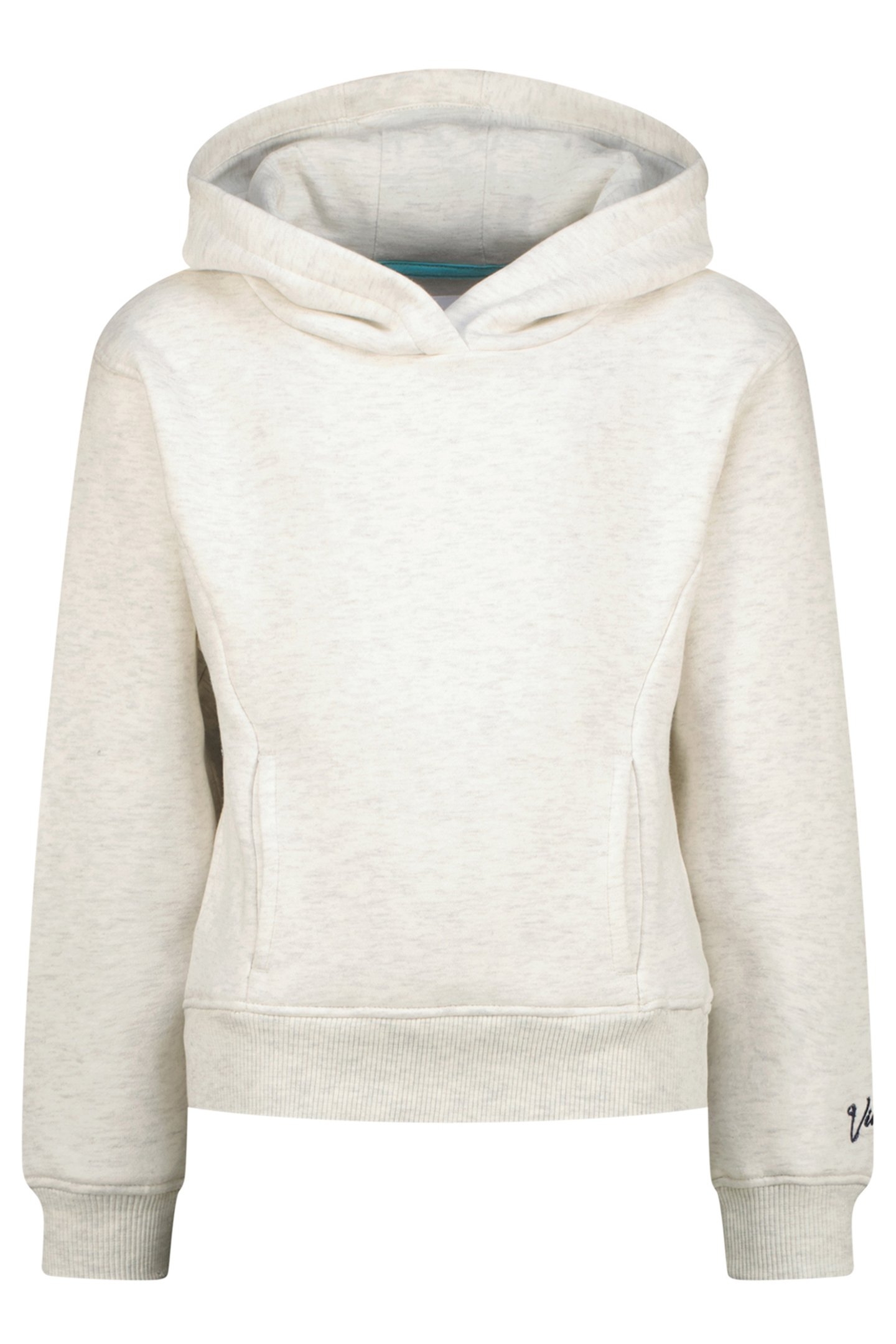GIRLS NAMMIE HOODY LIGHT GREY MELEE 1