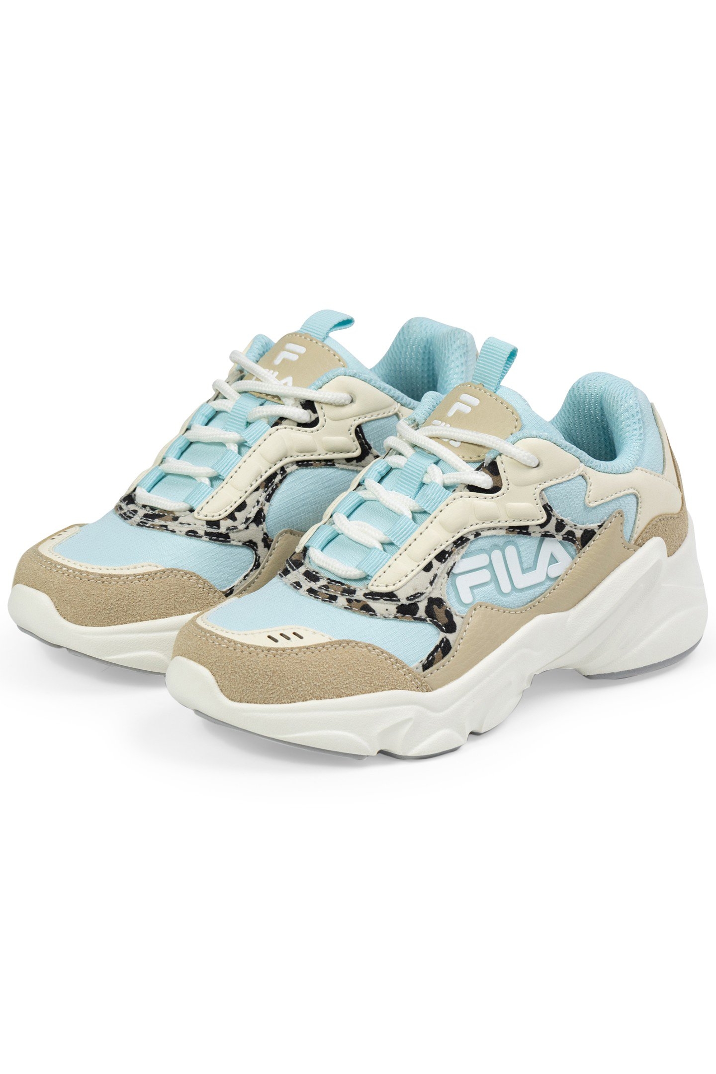 GIRLS COLLENE LOGO ANTIQUE WHITE-BLUE GLOW 2