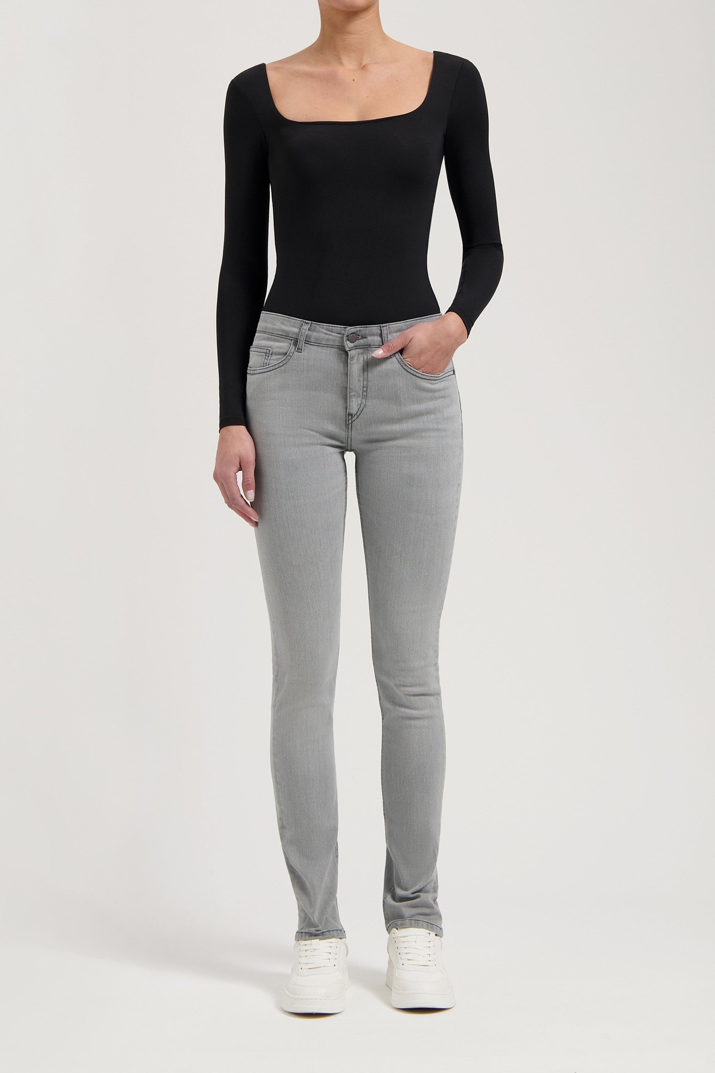 FAYE LOW SLIM LIGHT GREY 3