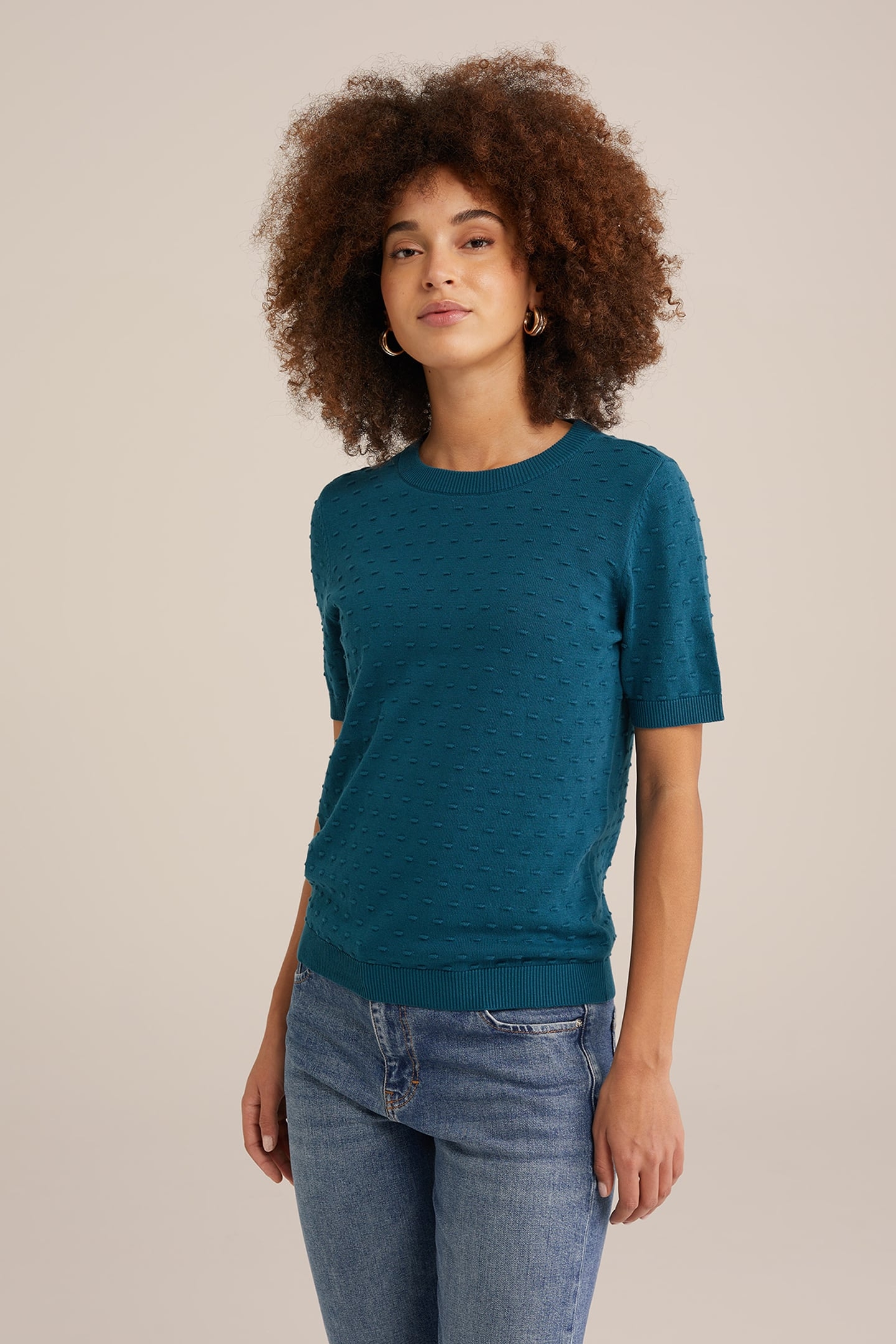 KNITTED PULLOVER SEA ​​GREEN 1