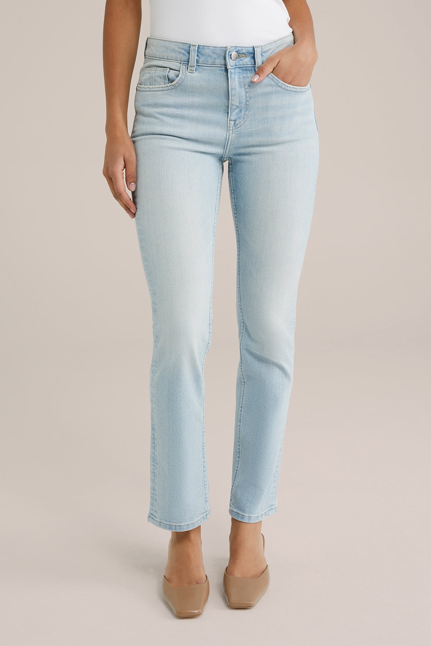 5-POCKET MID WAIST BLUE 1