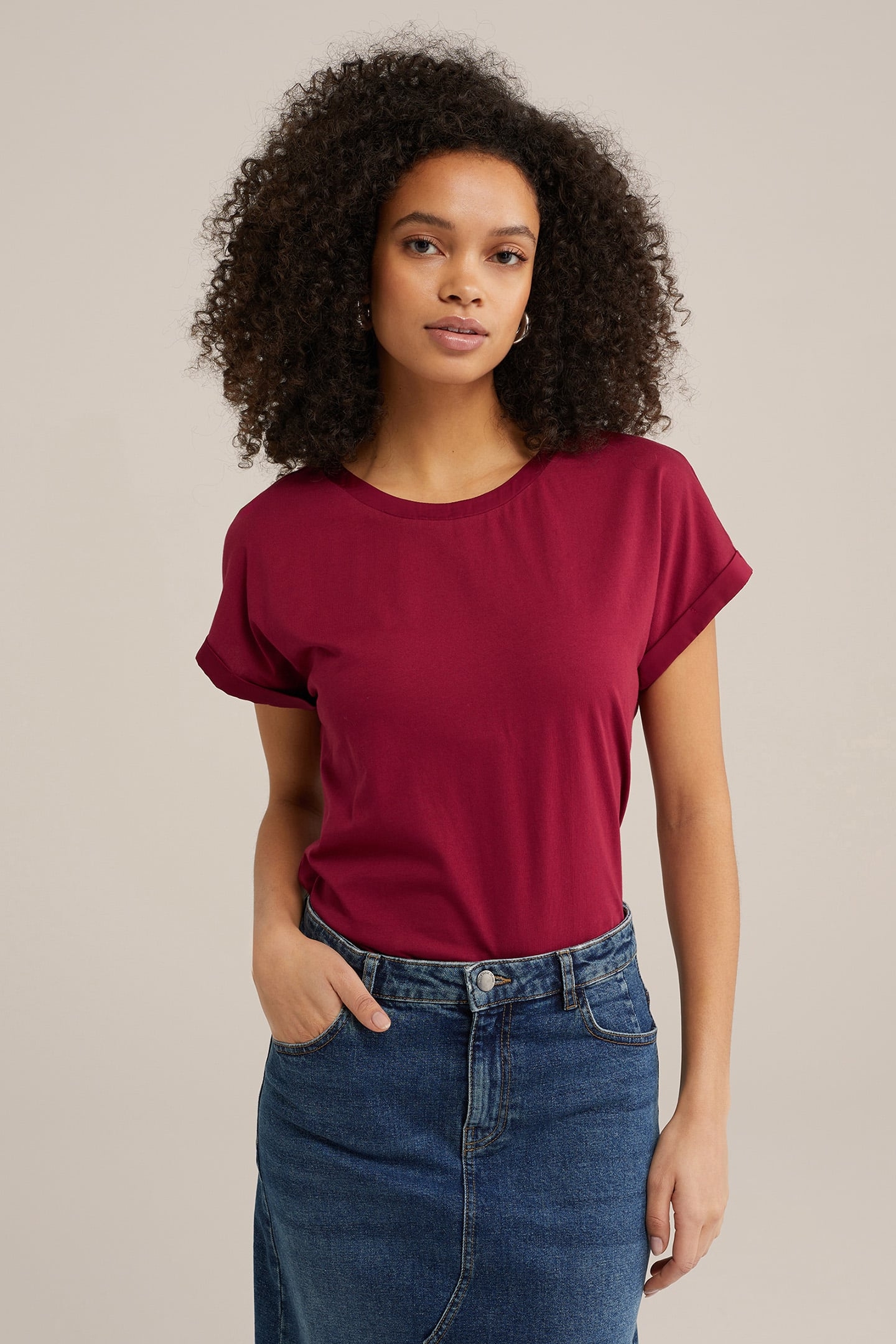 T-SHIRT SAFFRON RED 1