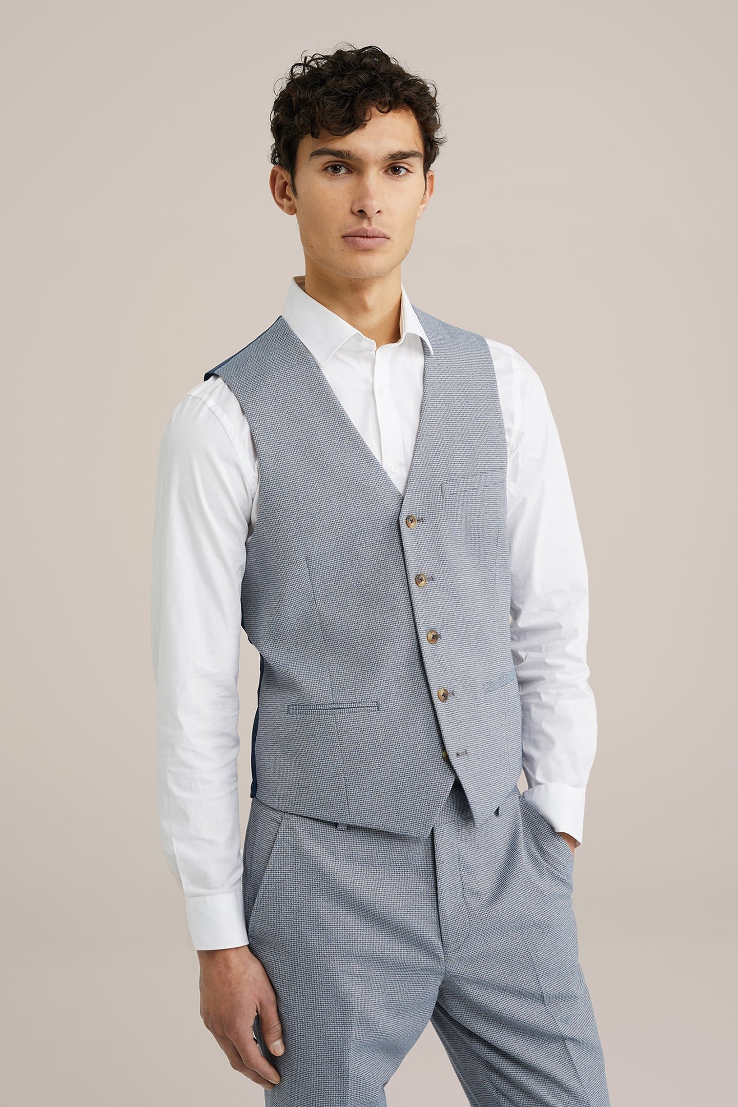 WAISTCOAT GREYISH BLUE 1