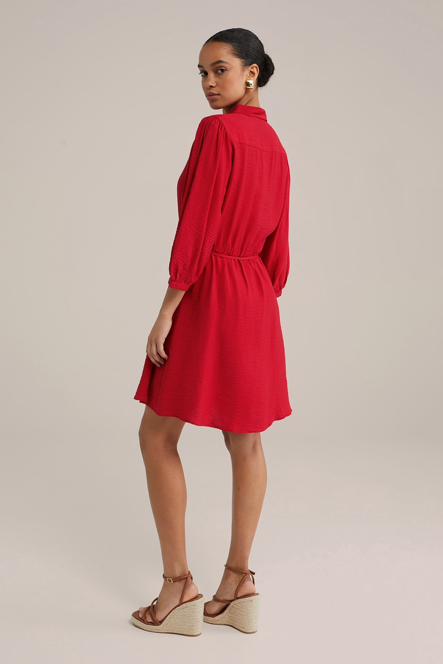 DRESS SHORT FIRE RED 2