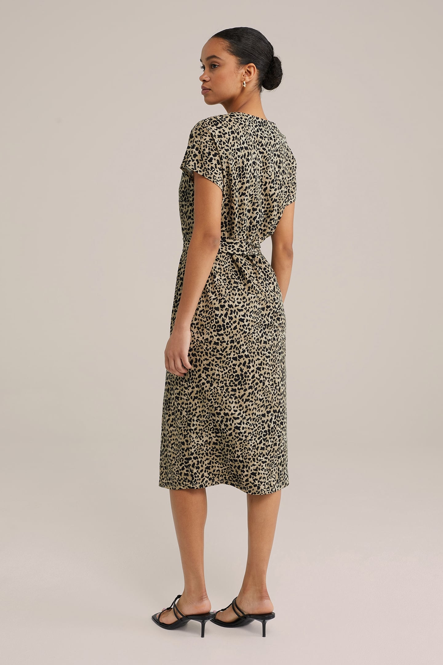 DRESS MIDI LIGHT BROWN 2