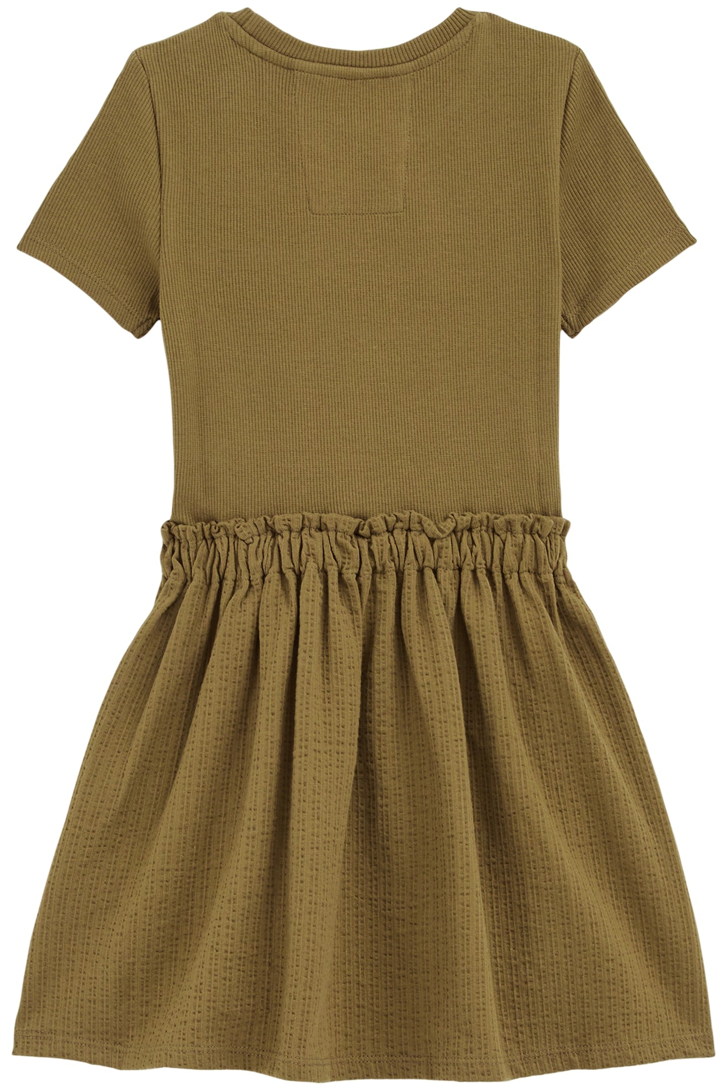 DRESS MID LENGTH MOSS GREEN 4