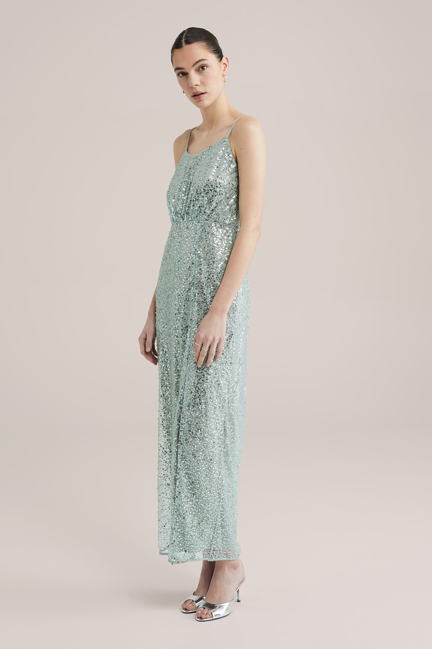 DRESS MAXI LENGTH MINT GREEN 1