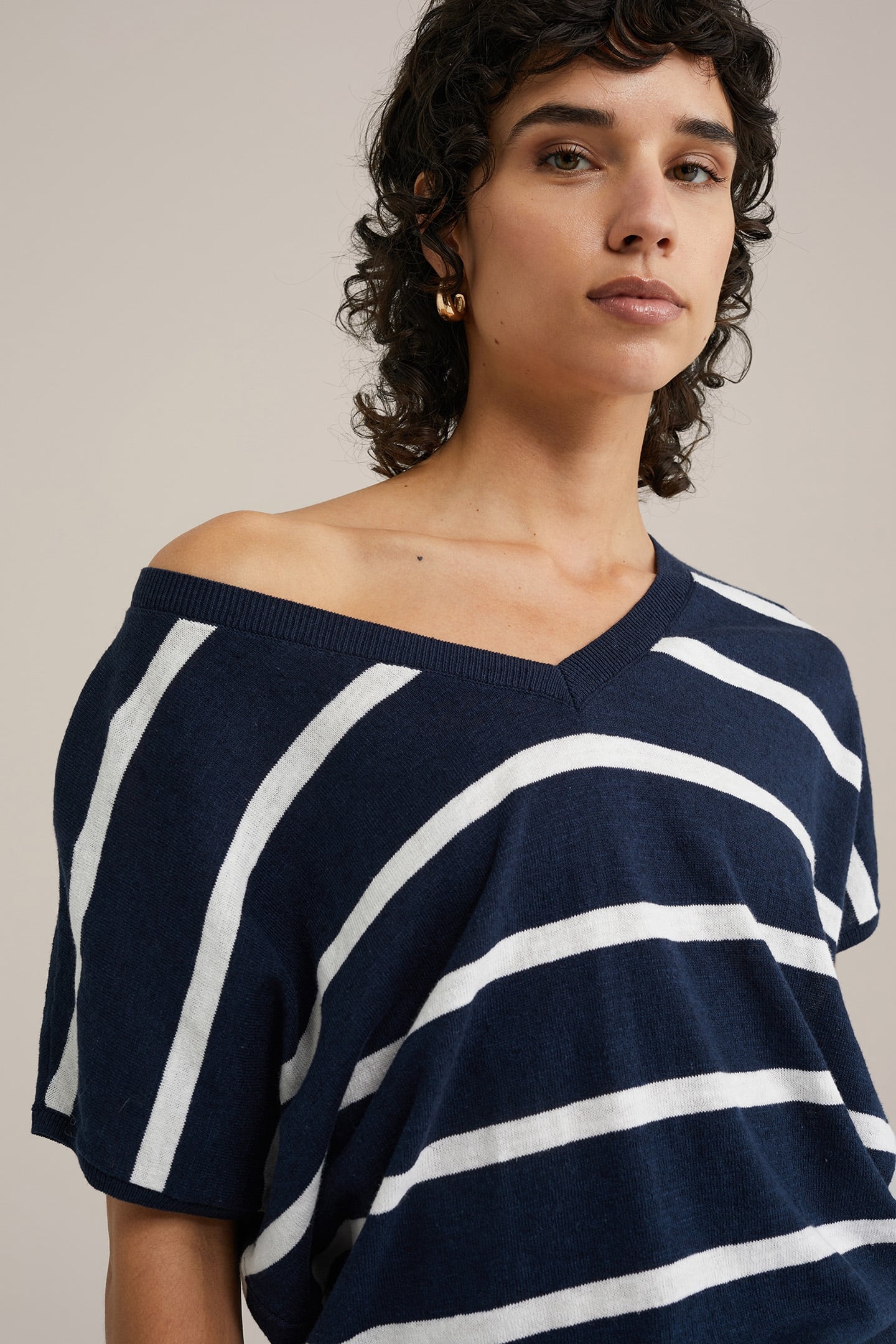 KNITTED PULLOVER DARK BLUE 5