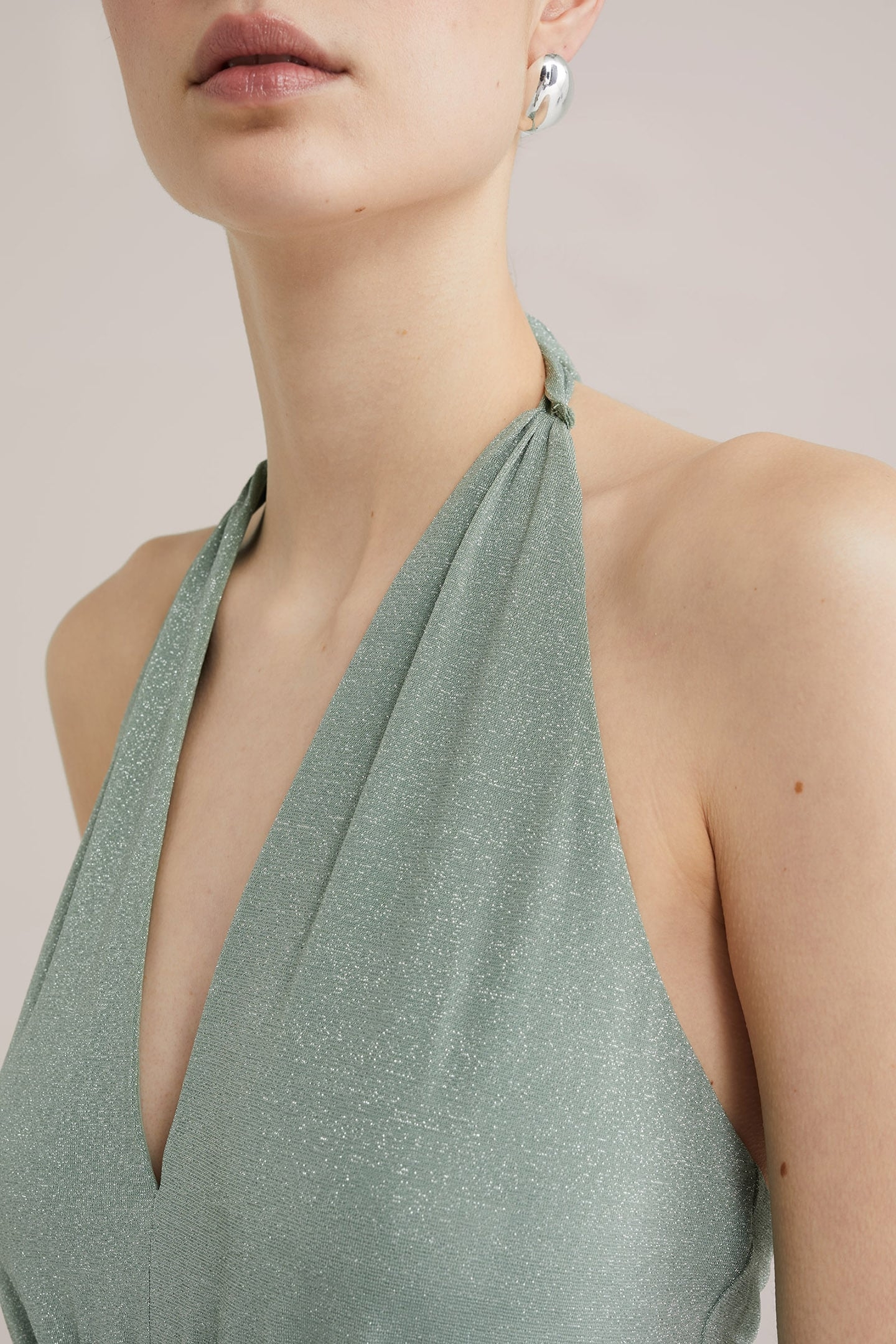 DRESS MAXI LENGTH LIGHT GREEN 5