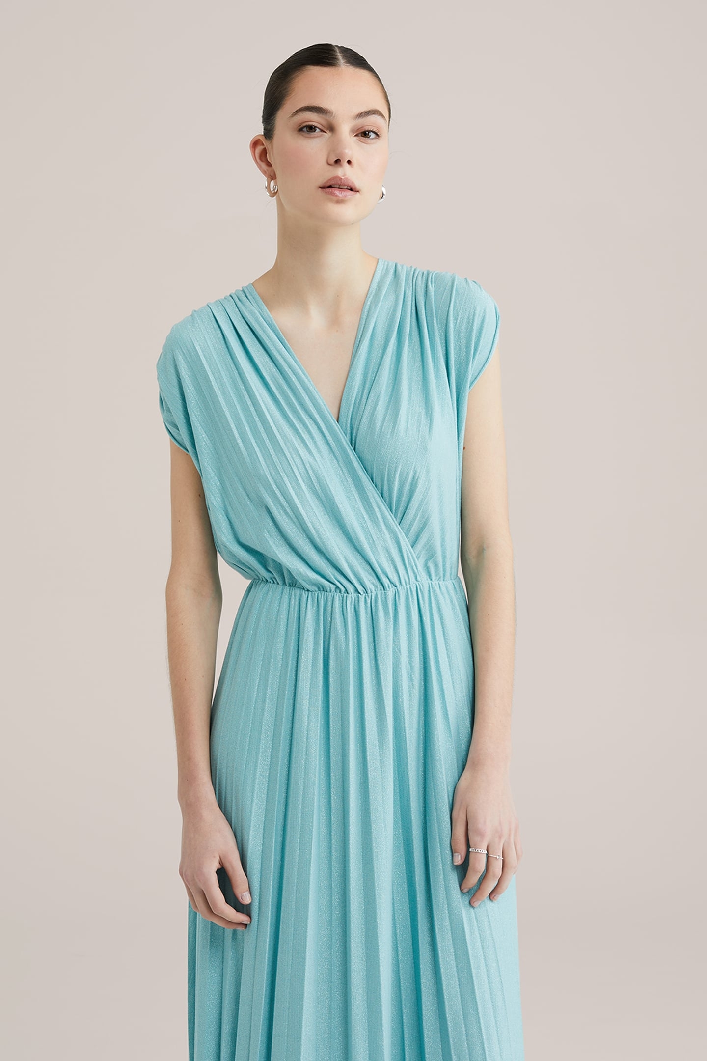 DRESS MID LENGTH ICE BLUE 4