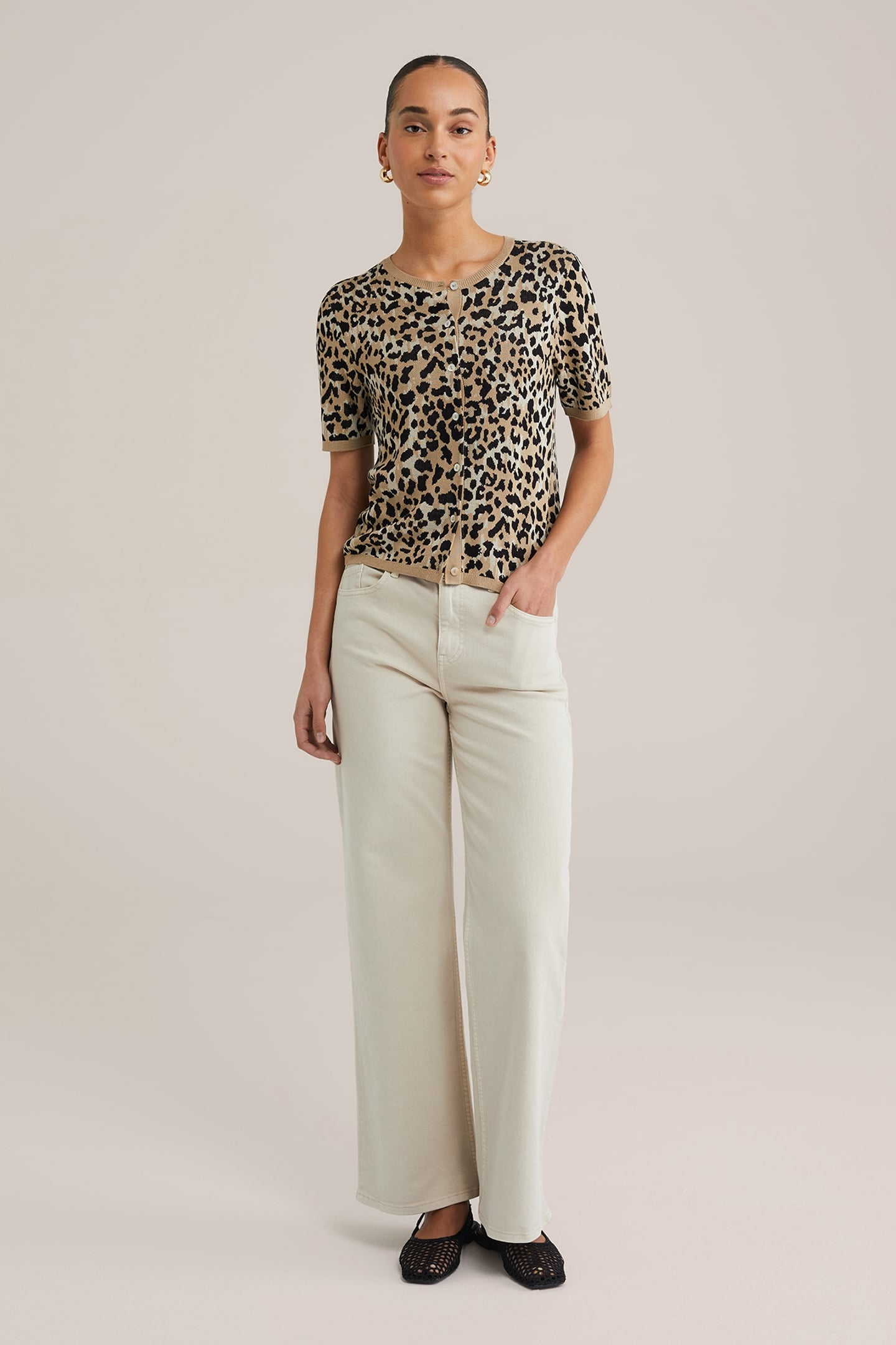 KNITTED CARDIGAN LIGHT BROWN 3