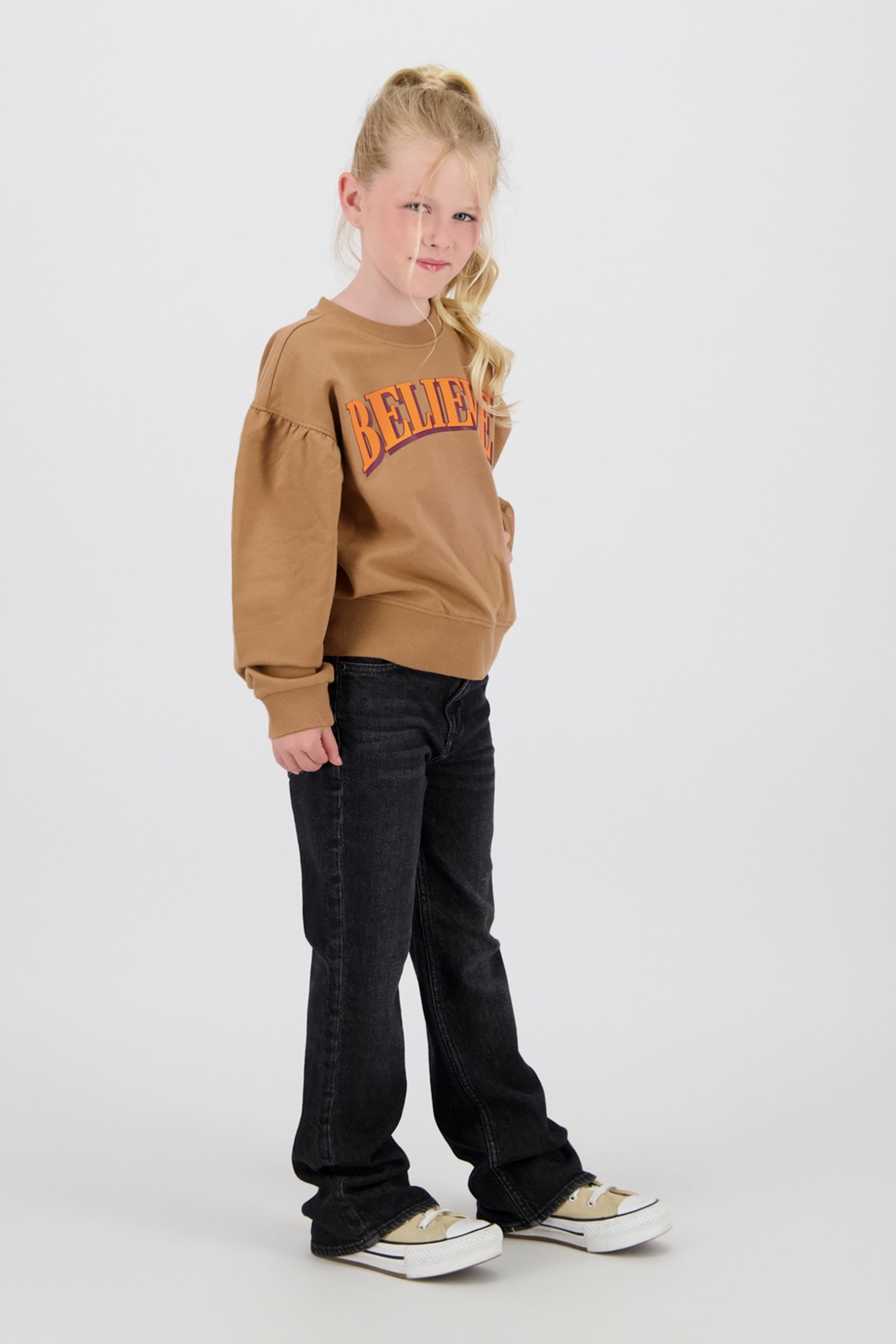 GIRLS CECILE JEANS BLACK DENIM 5